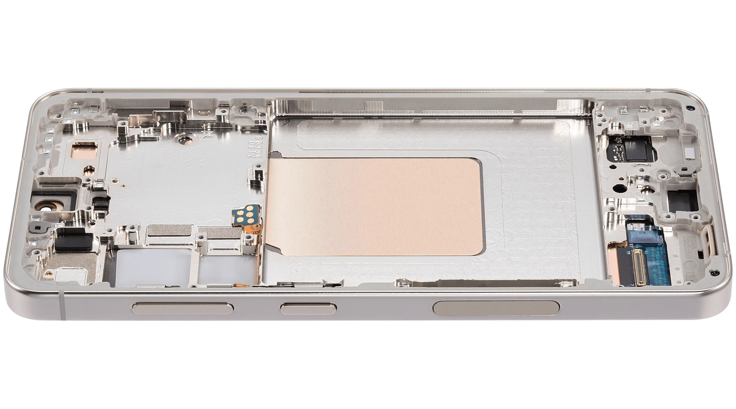 OLED Assembly With Frame For Samsung Galaxy S24 5G (US & International Version) (Service Pack) (Amber Yellow)