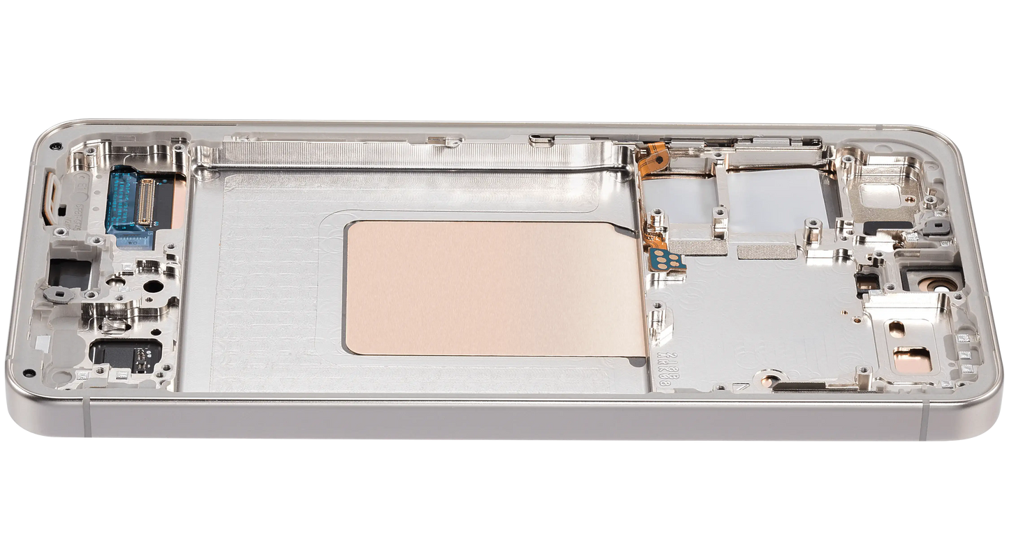 OLED Assembly With Frame For Samsung Galaxy S24 5G (US & International Version) (Service Pack) (Amber Yellow)