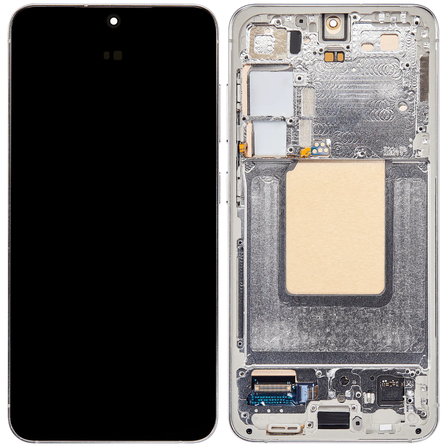 OLED Assembly With Frame For Samsung Galaxy S24 5G (US & International Version) (Service Pack) (Marble Grey)