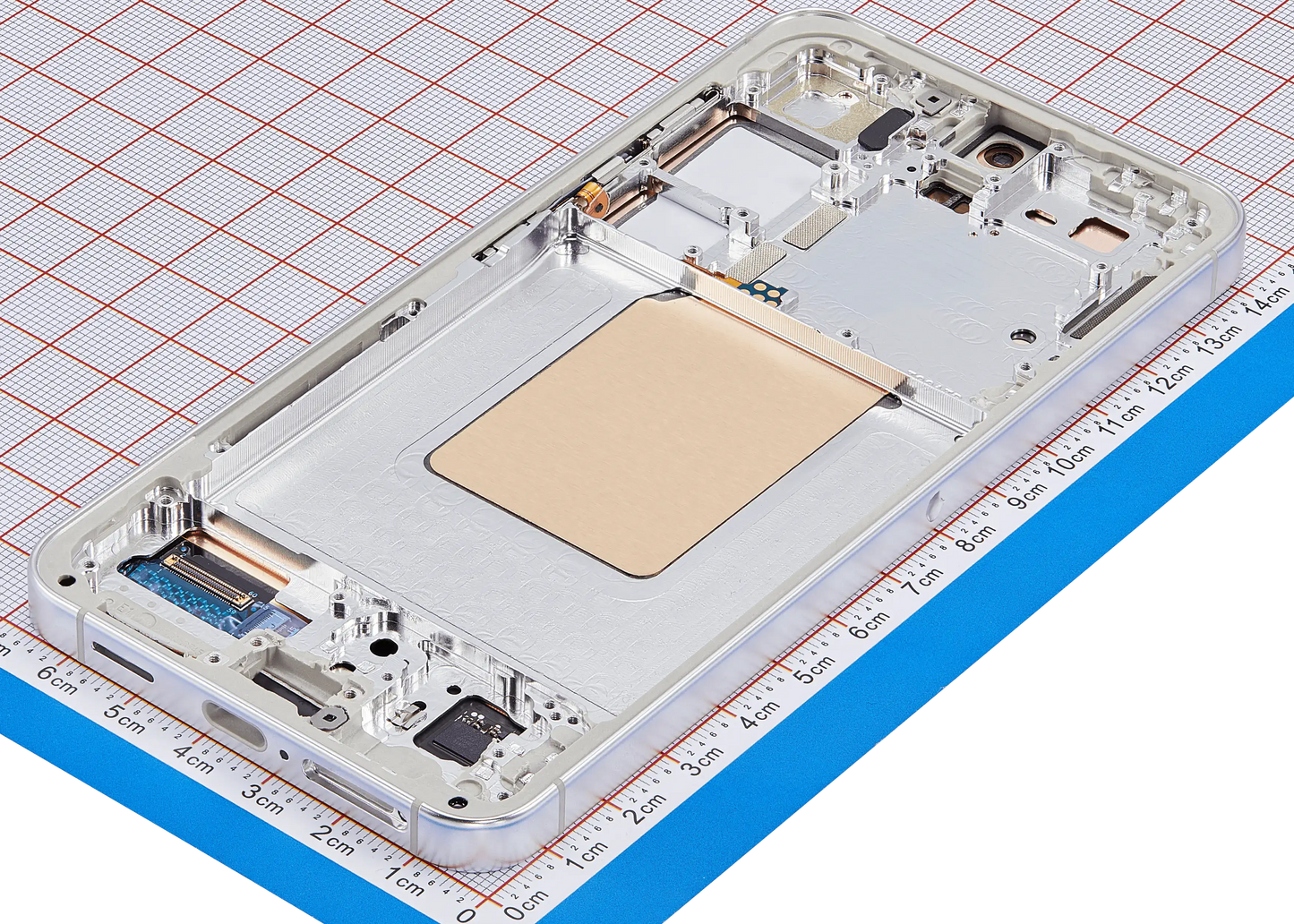 OLED Assembly With Frame For Samsung Galaxy S24 5G (US & International Version) (Service Pack) (Marble Grey)
