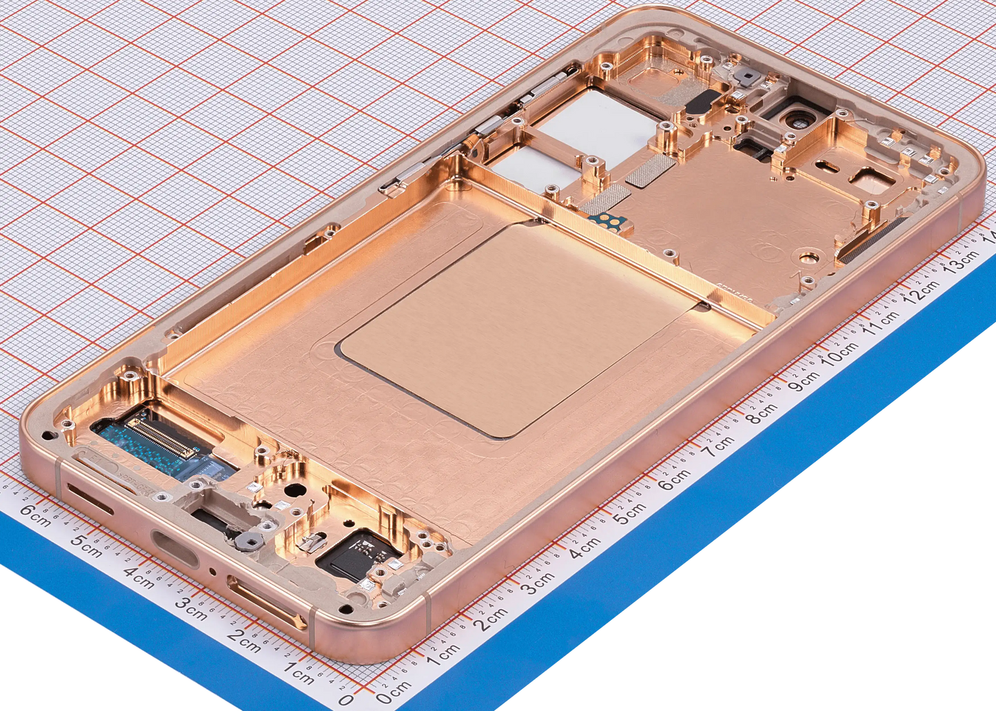 OLED Assembly With Frame For Samsung Galaxy S24 5G (US & International Version) (Service Pack) (Sandstone Orange)
