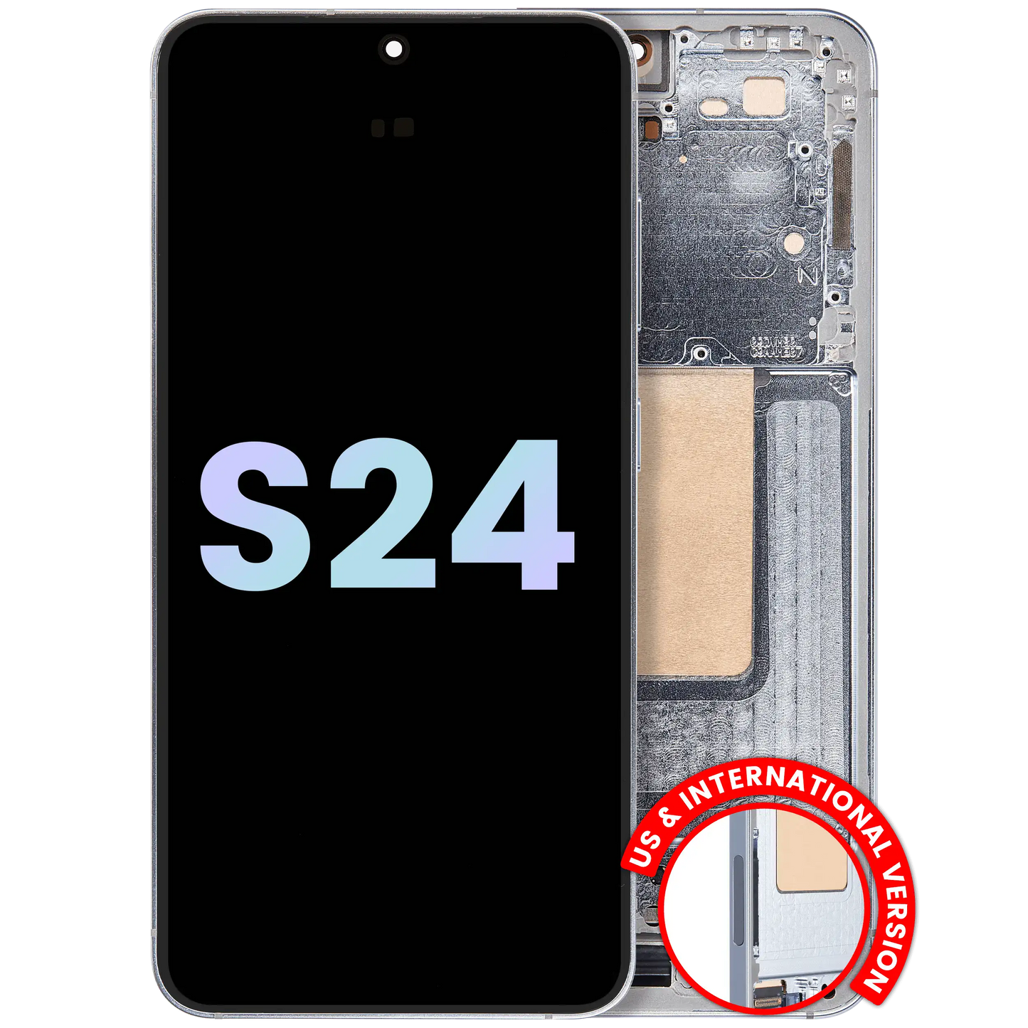 OLED Assembly With Frame For Samsung Galaxy S24 5G (US & International Version) (Service Pack) (Sapphire Blue)