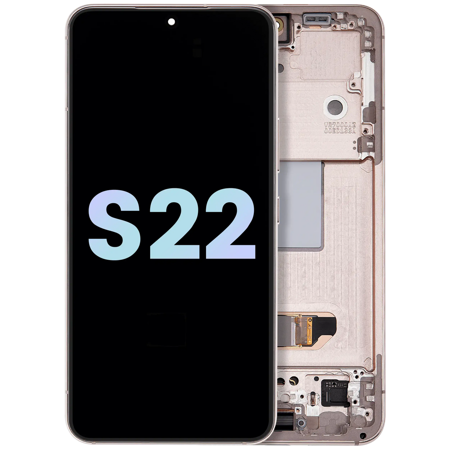 OLED Assembly With Frame For Samsung Galaxy S22 5G (Service Pack) (Pink Gold)