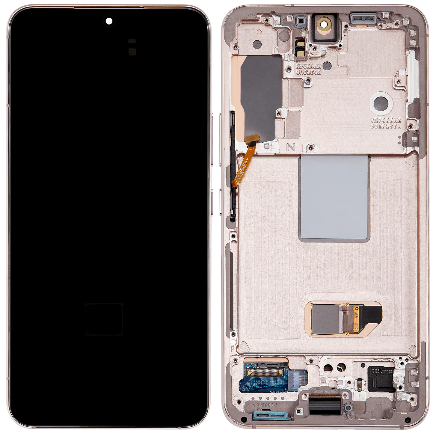 OLED Assembly With Frame For Samsung Galaxy S22 5G (Service Pack) (Pink Gold)