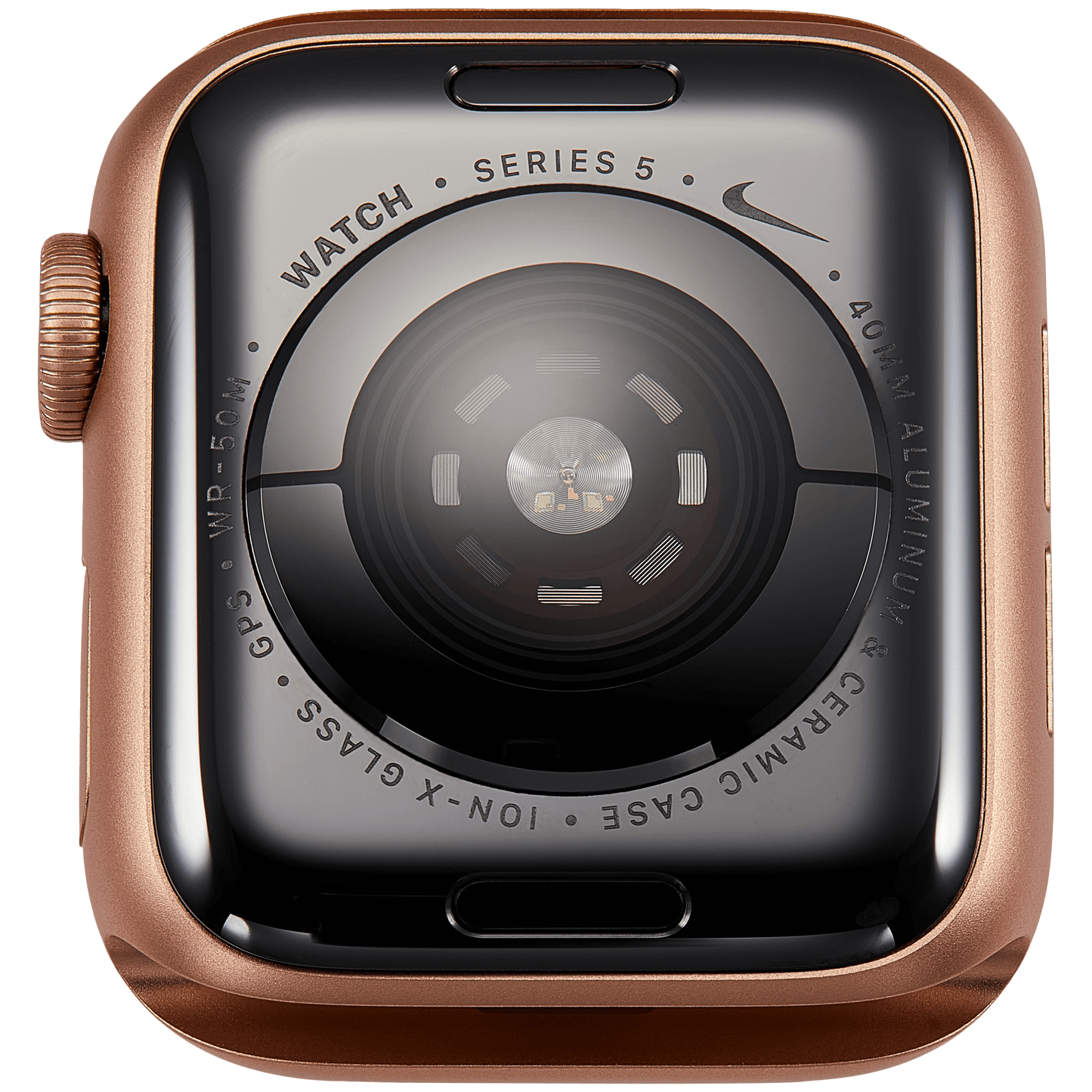 Housing Assembly Compatible For Watch Series 5 (40MM) (Used OEM Pull: Grade A) (GPS Version) (Aluminum / Gold)