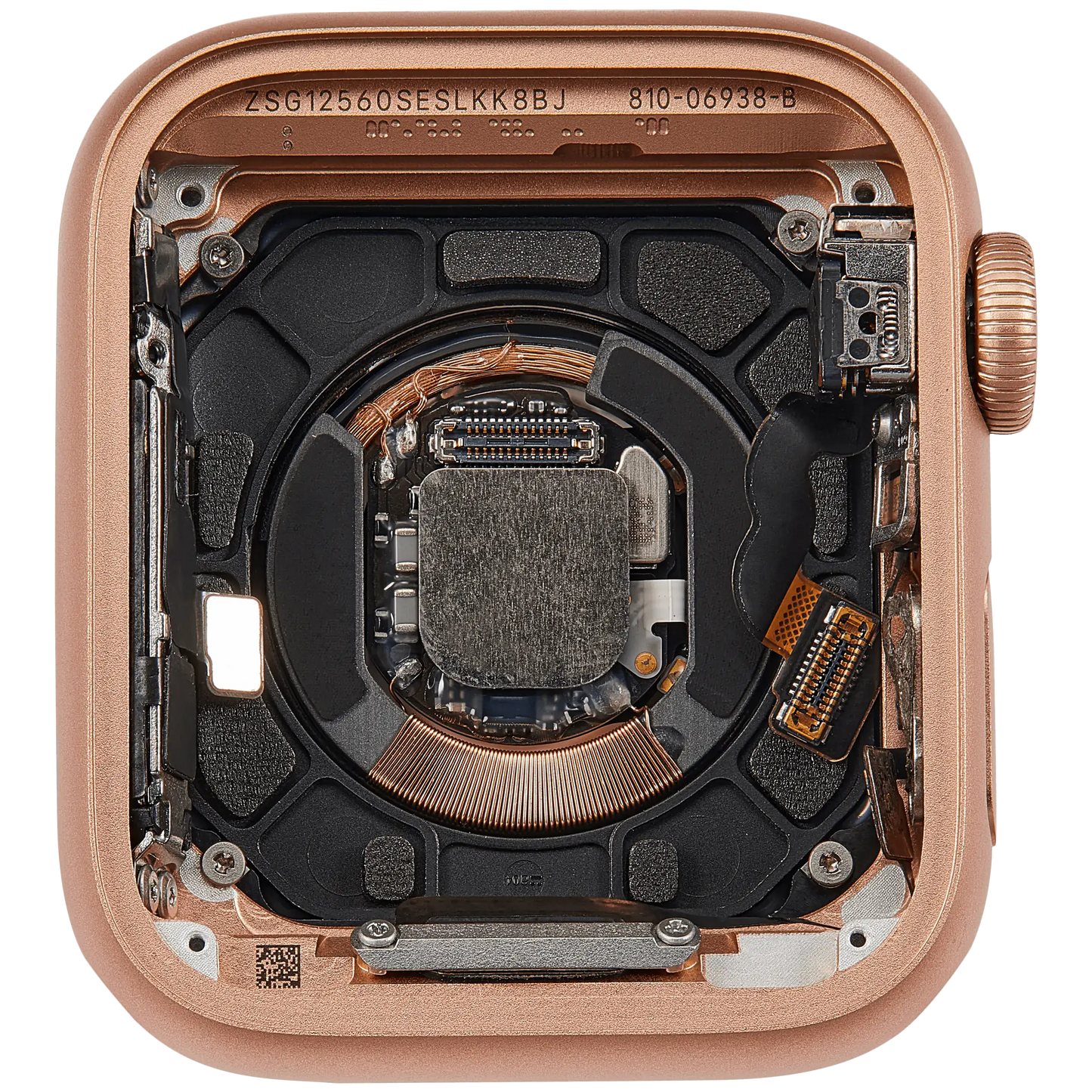 Housing Assembly Compatible For Watch Series 5 (40MM) (Used OEM Pull: Grade A) (GPS Version) (Aluminum / Gold)