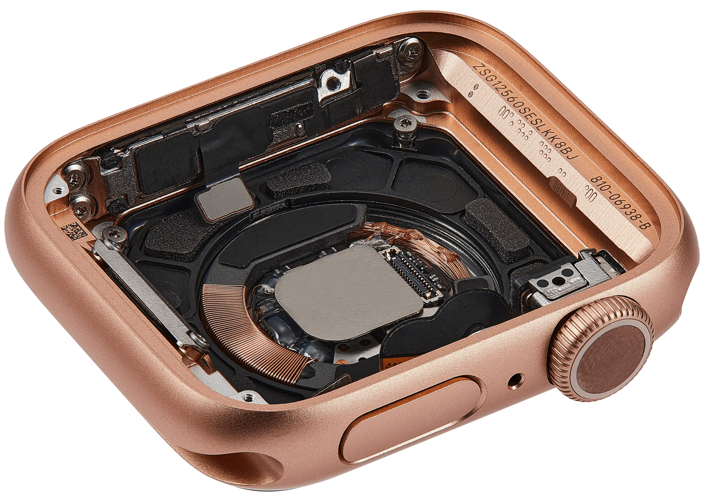 Housing Assembly Compatible For Watch Series 5 (40MM) (Used OEM Pull: Grade A) (GPS Version) (Aluminum / Gold)