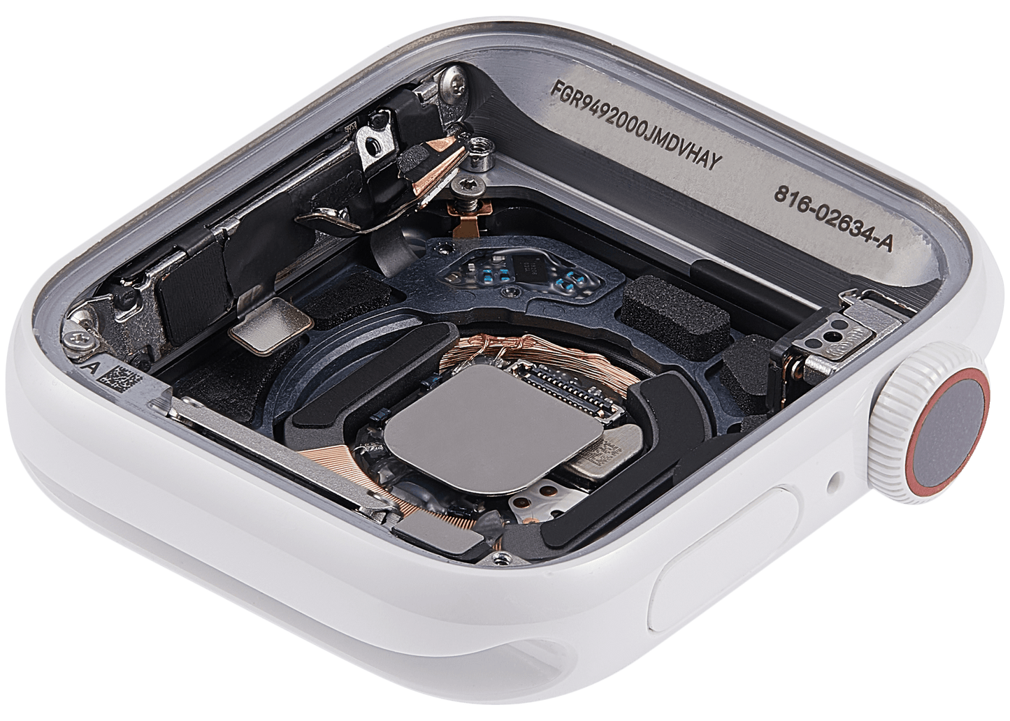 Housing Assembly Compatible For Watch Series 5 (40MM) (Used OEM Pull: Grade A) (Cellular Version) (Aluminum / Silver)