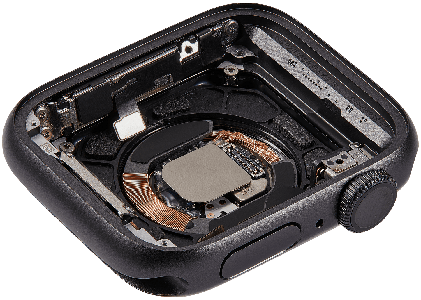 Housing Assembly Compatible For Watch Series 5 (40MM) (Used OEM Pull: Grade A) (GPS Version) (Aluminum / Space Black)