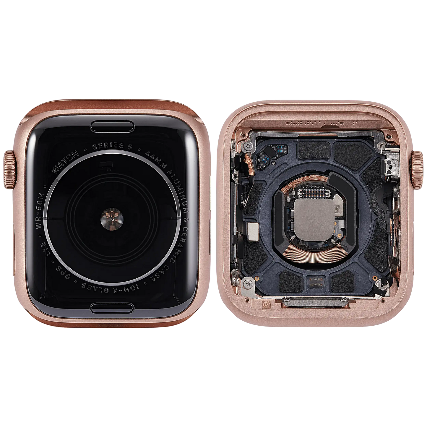 Housing Assembly Compatible For Watch Series 5 (44MM) (Used OEM Pull: Grade A) (Cellular Version) (Aluminum / Gold)