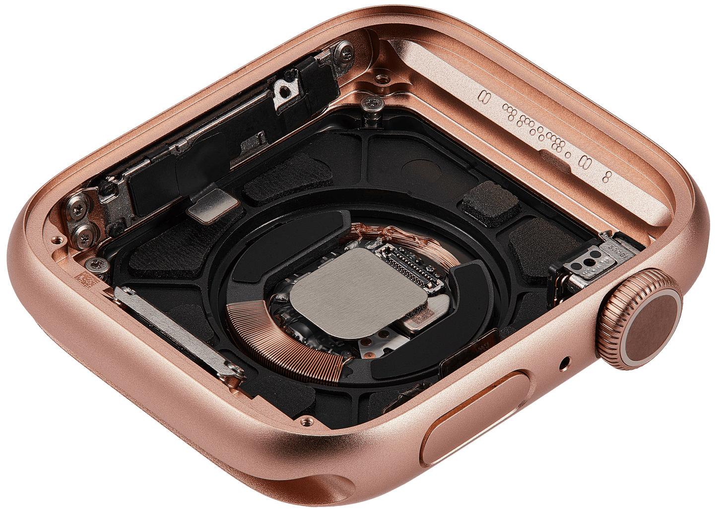 Housing Assembly Compatible For Watch Series 5 (44MM) (Used OEM Pull: Grade A) (GPS Version) (Aluminum / Gold)