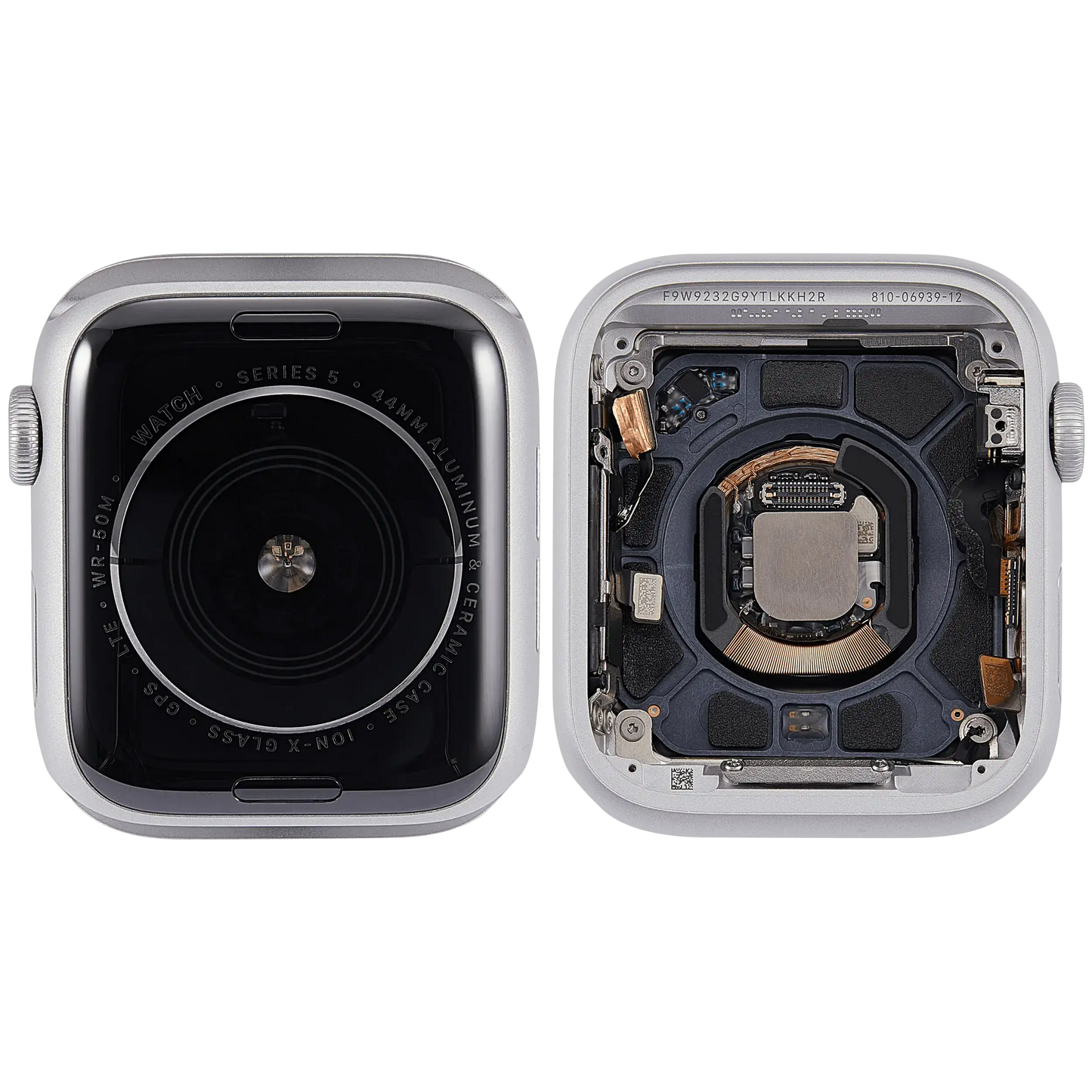 Housing Assembly Compatible For Watch Series 5 (44MM) (Used OEM Pull: Grade A) (Cellular Version) (Aluminum / Silver)