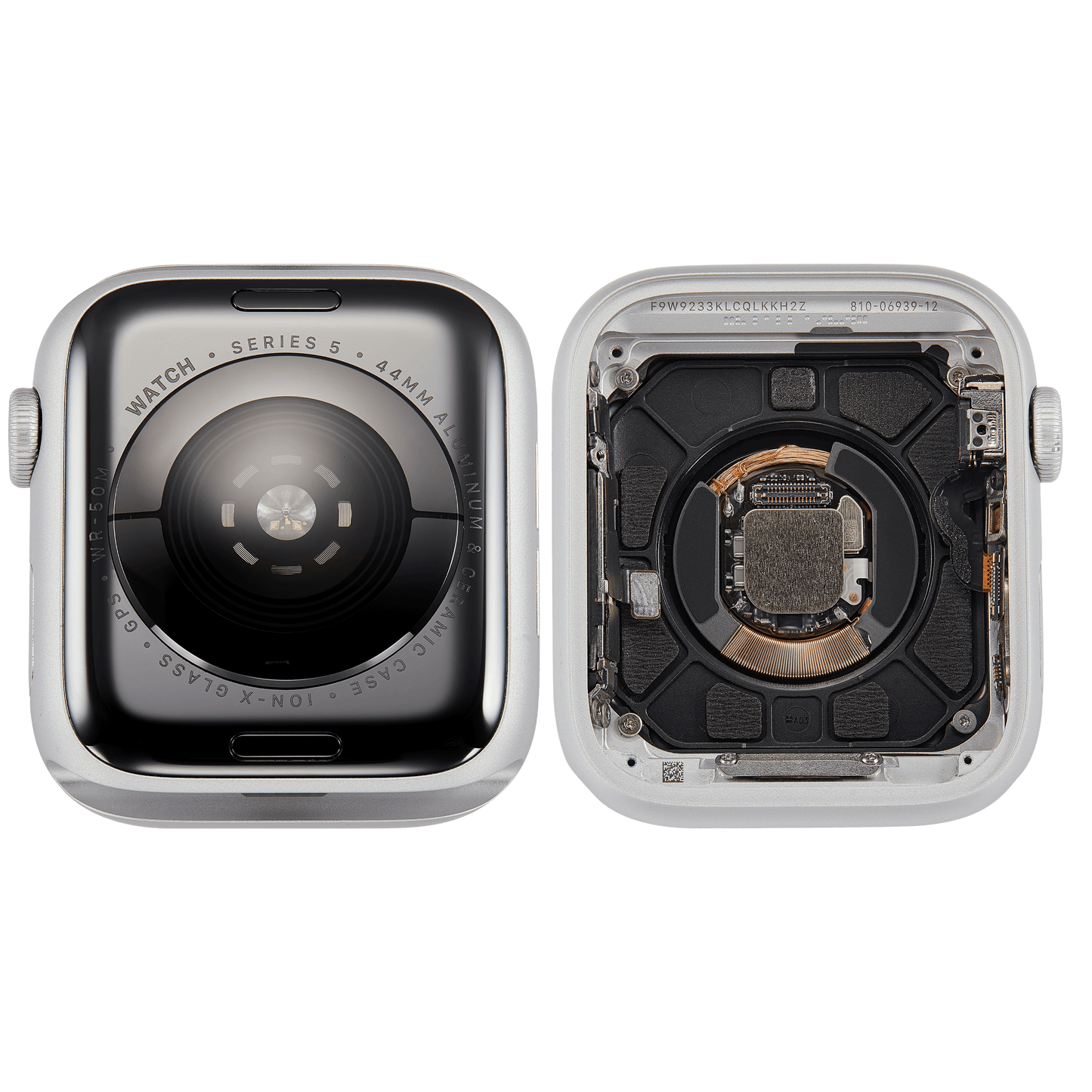 Housing Assembly Compatible For Watch Series 5 (44MM) (Used OEM Pull: Grade A) (GPS Version) (Aluminum / Silver)