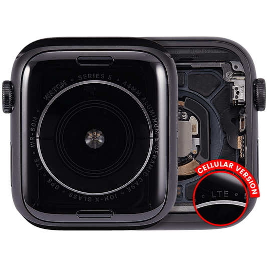 Housing Assembly Compatible For Watch Series 5 (44MM) (Used OEM Pull: Grade A) (Cellular Version) (Aluminum / Space Black)