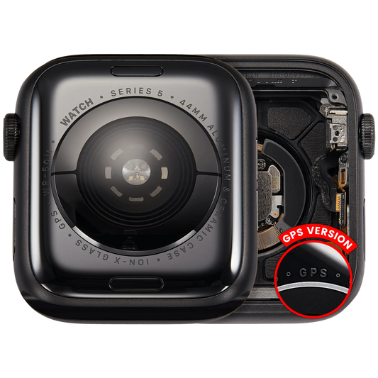 Housing Assembly Compatible For Watch Series 5 (44MM) (Used OEM Pull: Grade A) (GPS Version) (Aluminum / Space Black)