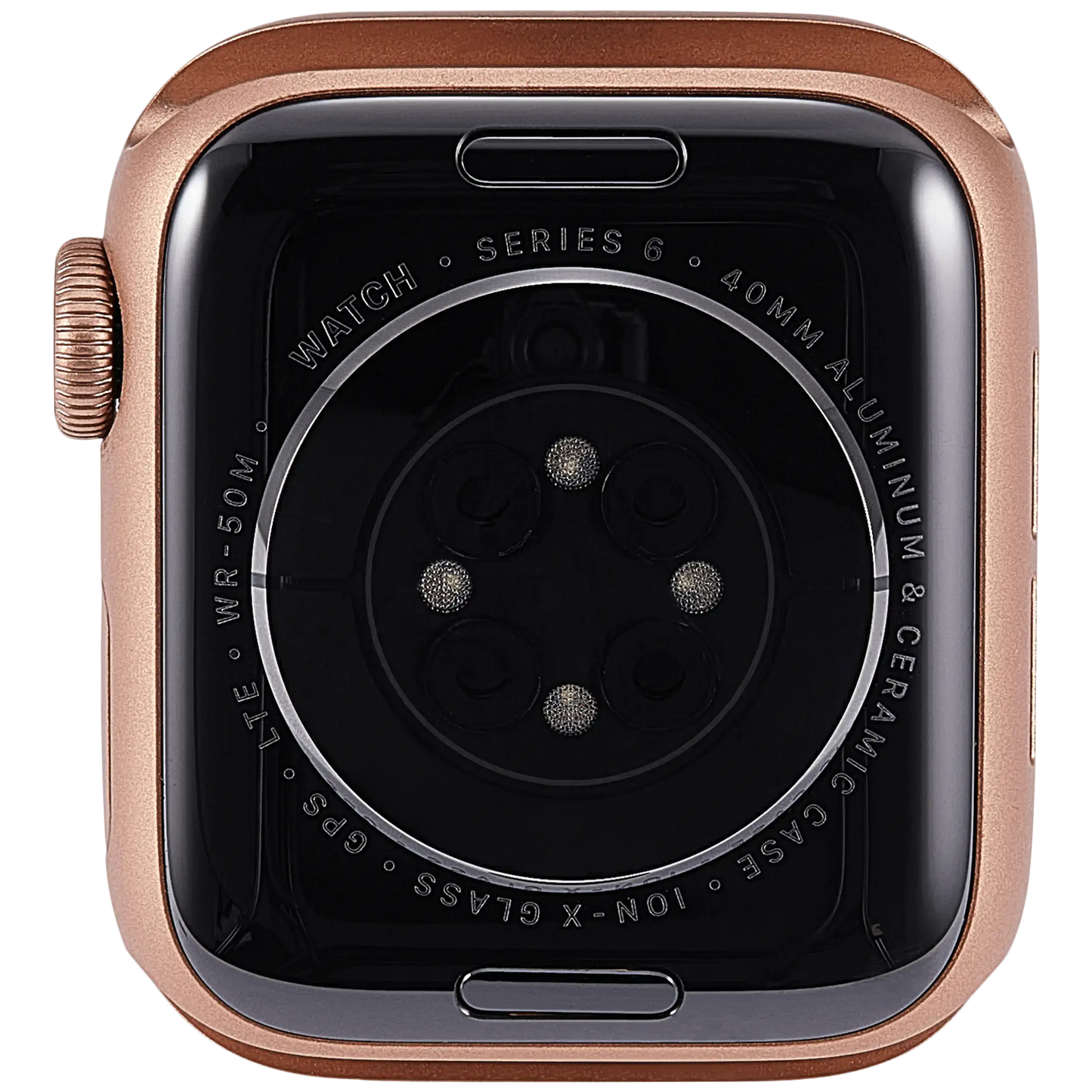 Housing Assembly Compatible For Watch Series 6 (40MM) (Used OEM Pull: Grade A) (Cellular Version) (Aluminum / Rose Gold)