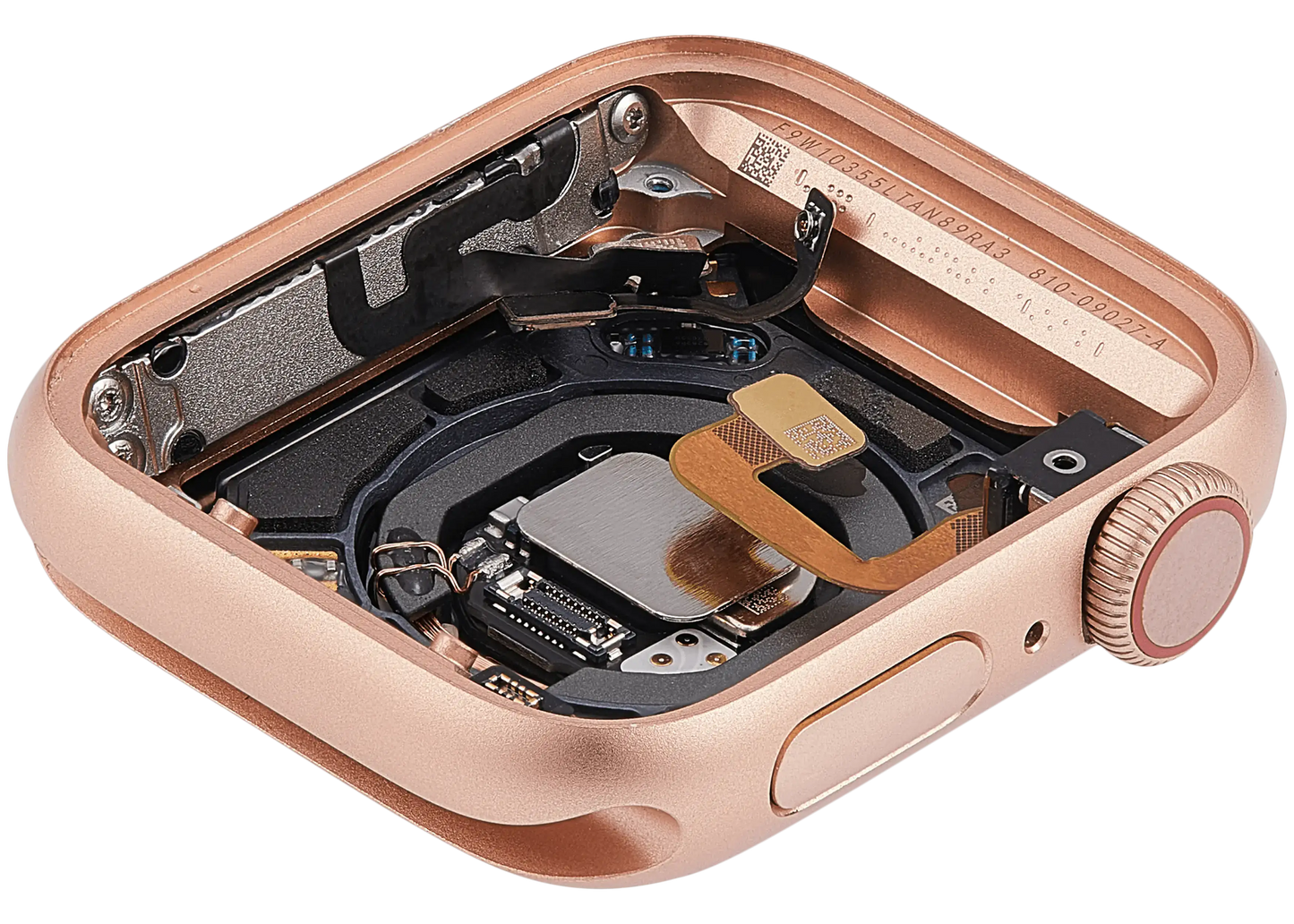 Housing Assembly Compatible For Watch Series 6 (40MM) (Used OEM Pull: Grade A) (Cellular Version) (Aluminum / Rose Gold)