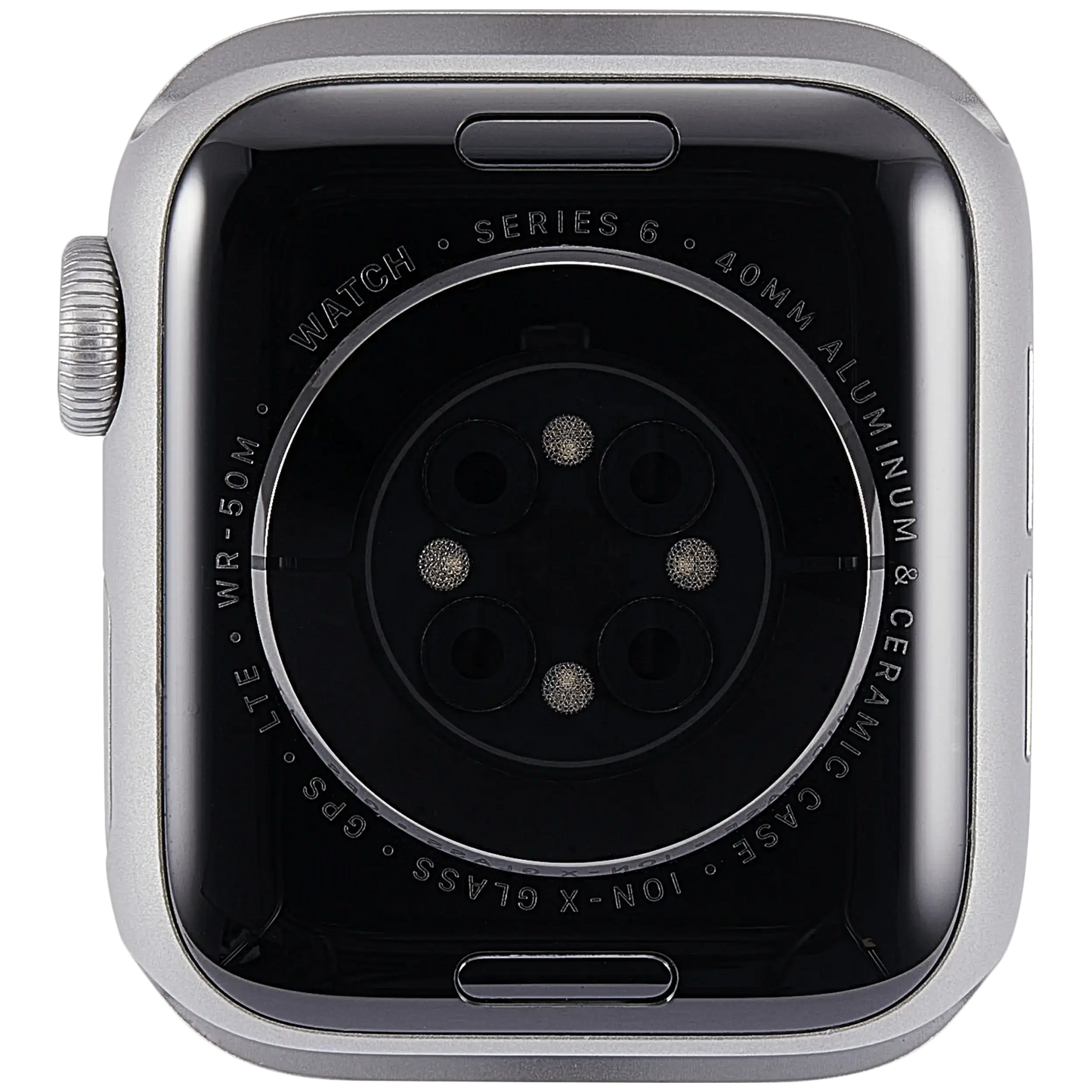 Housing Assembly Compatible For Watch Series 6 (40MM) (Used OEM Pull: Grade A) (Cellular Version) (Aluminum / Silver)