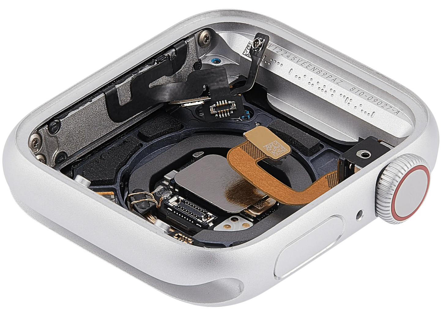 Housing Assembly Compatible For Watch Series 6 (40MM) (Used OEM Pull: Grade A) (Cellular Version) (Aluminum / Silver)