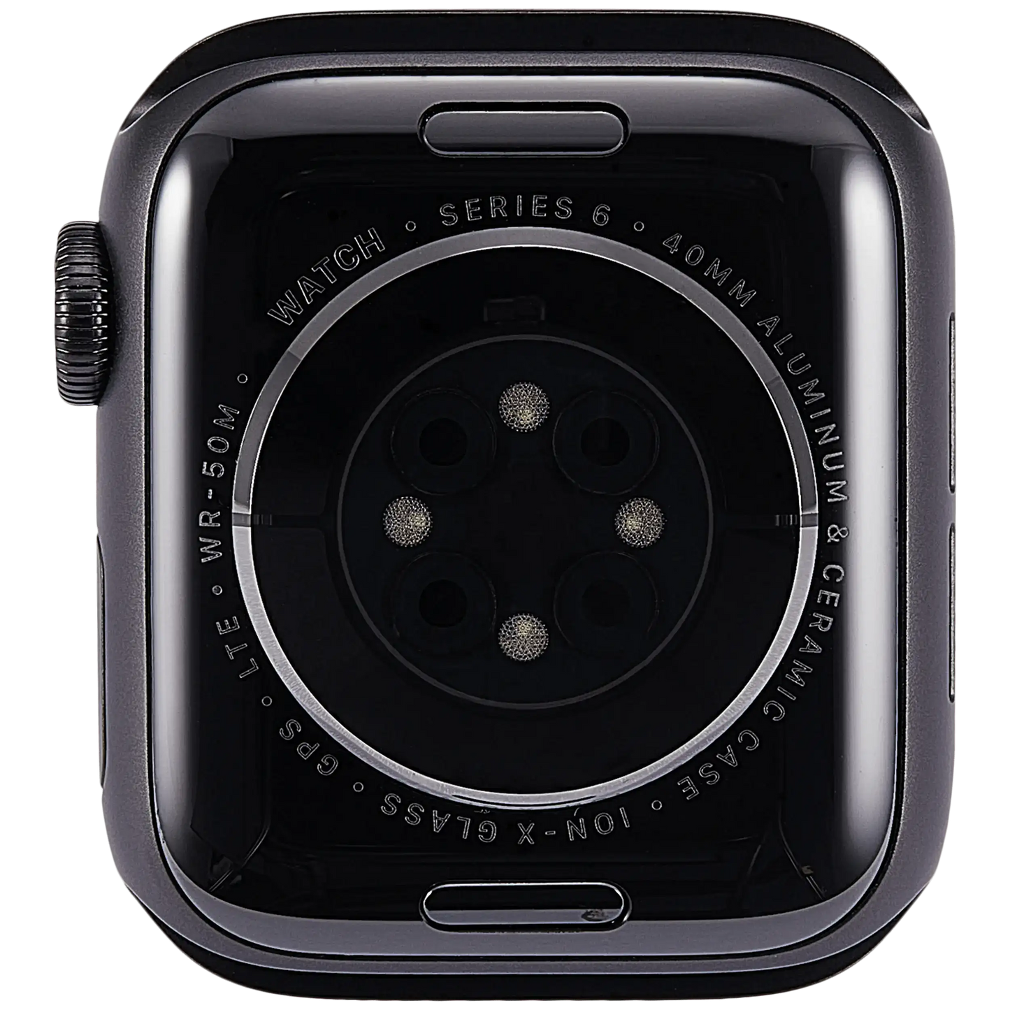 Housing Assembly Compatible For Watch Series 6 (40MM) (Used OEM Pull: Grade A) (Cellular Version) (Aluminum / Space Black)