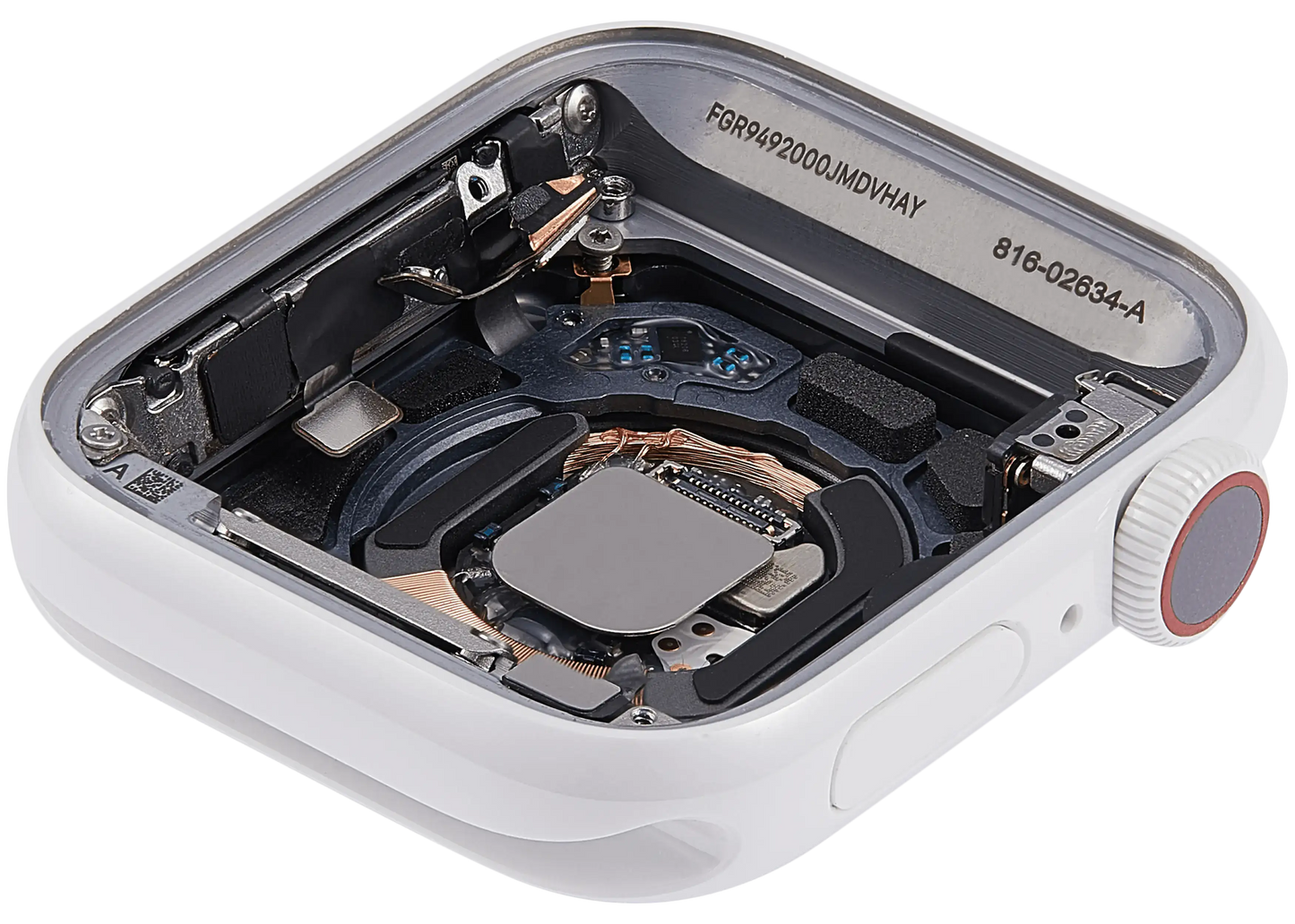 Housing Assembly Compatible For Watch Series 5 (40MM) (Used OEM Pull: Grade A) (Cellular Version) (Ceramic / White)