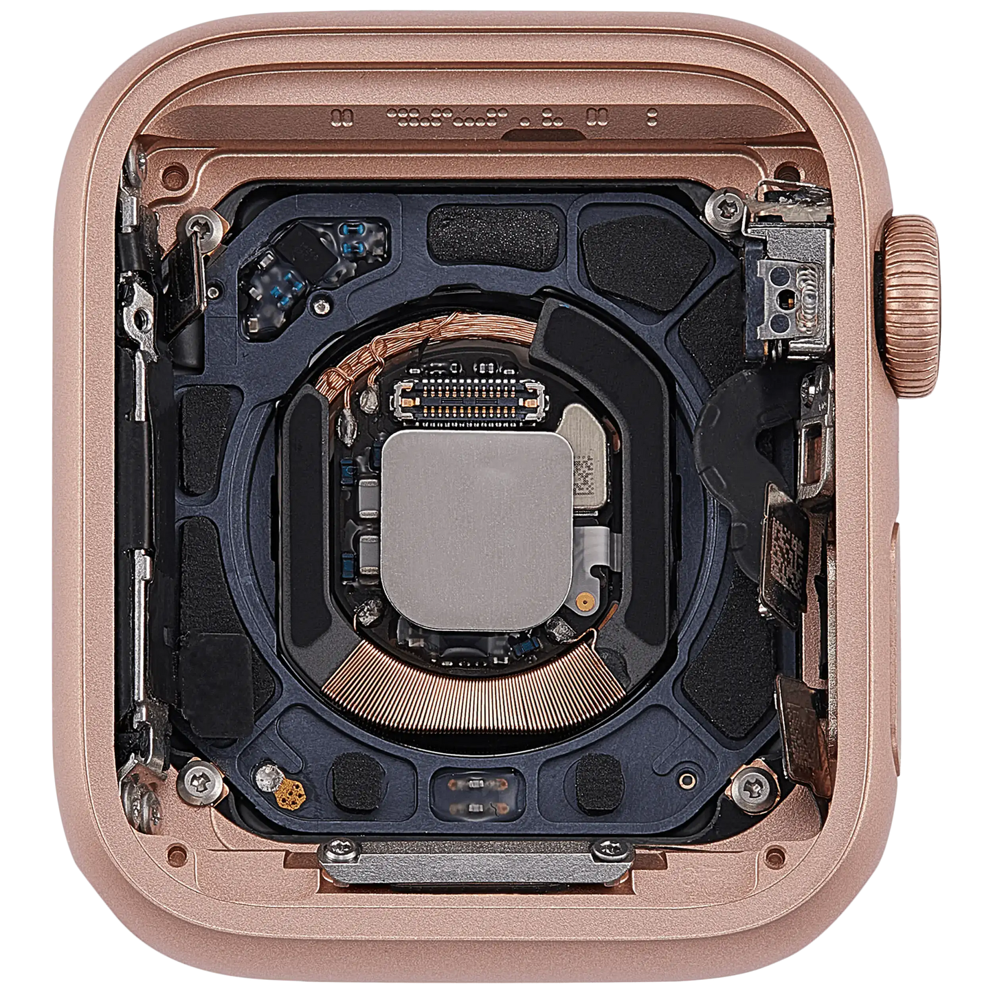 Housing Assembly Compatible For Watch Series 4 (40MM) (Used OEM Pull: Grade A) (Cellular Version) (Aluminum / Gold)