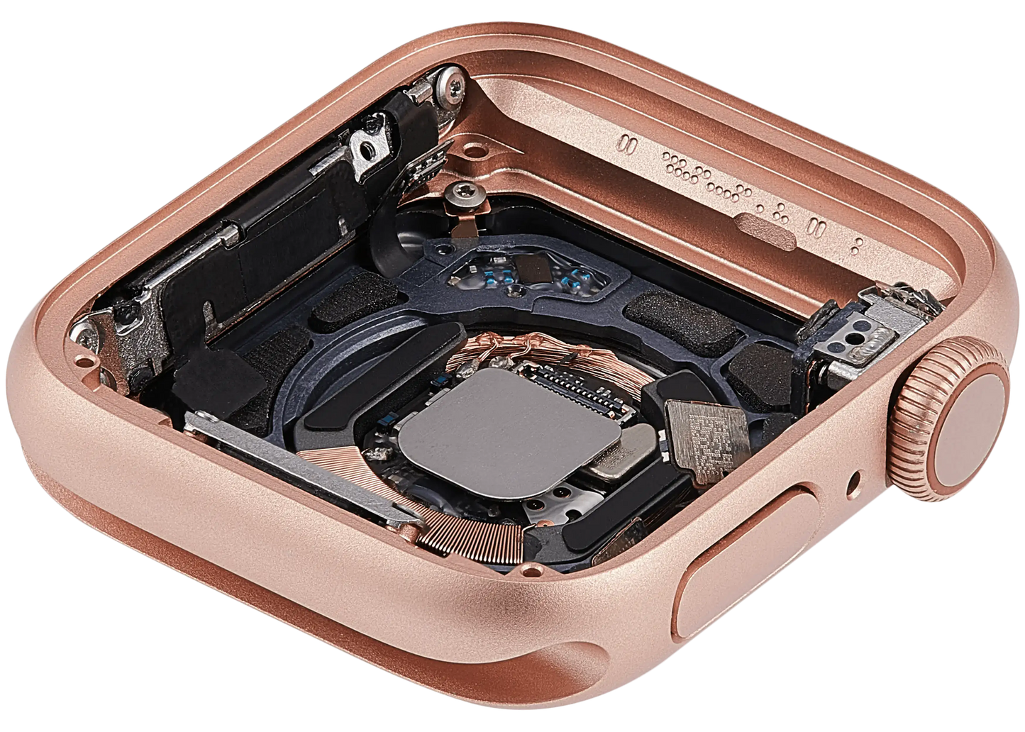 Housing Assembly Compatible For Watch Series 4 (40MM) (Used OEM Pull: Grade A) (Cellular Version) (Aluminum / Gold)