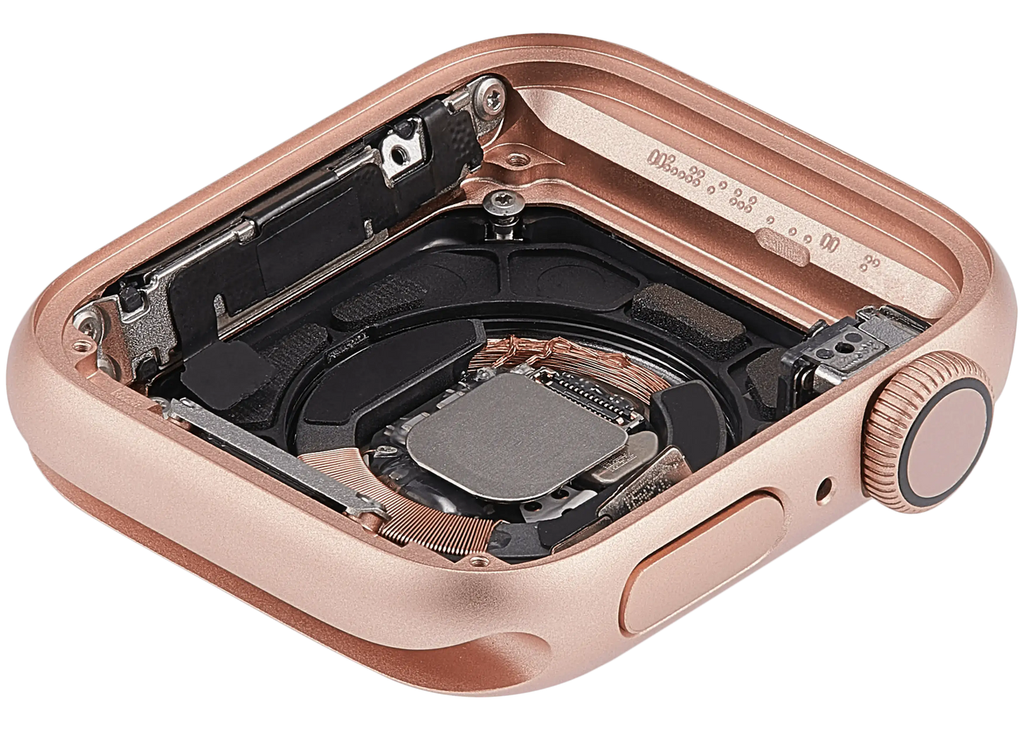 Housing Assembly Compatible For Watch Series 4 (40MM) (Used OEM Pull: Grade A) (GPS Version) (Aluminum / Gold)
