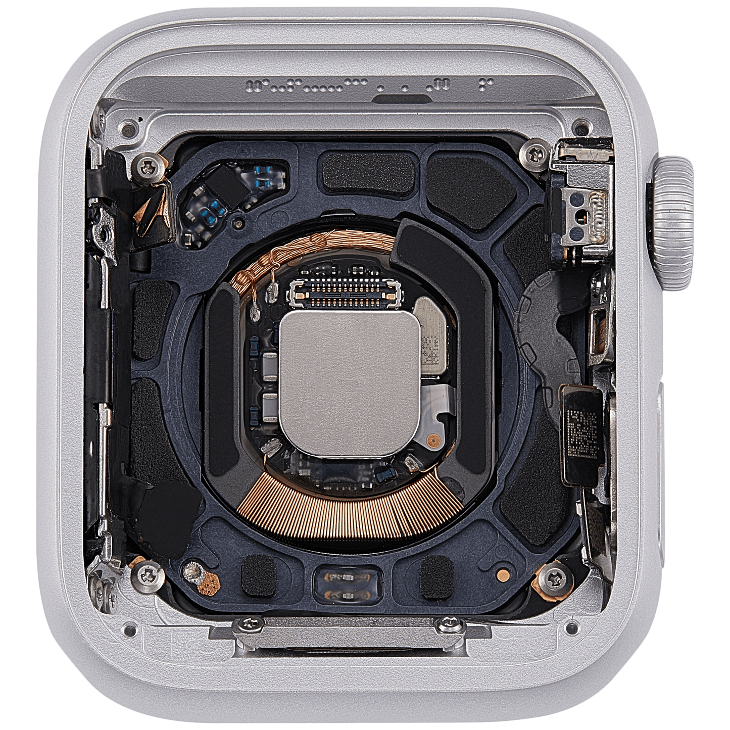Housing Assembly Compatible For Watch Series 4 (40MM) (Used OEM Pull: Grade A) (Cellular Version) (Aluminum / Silver)
