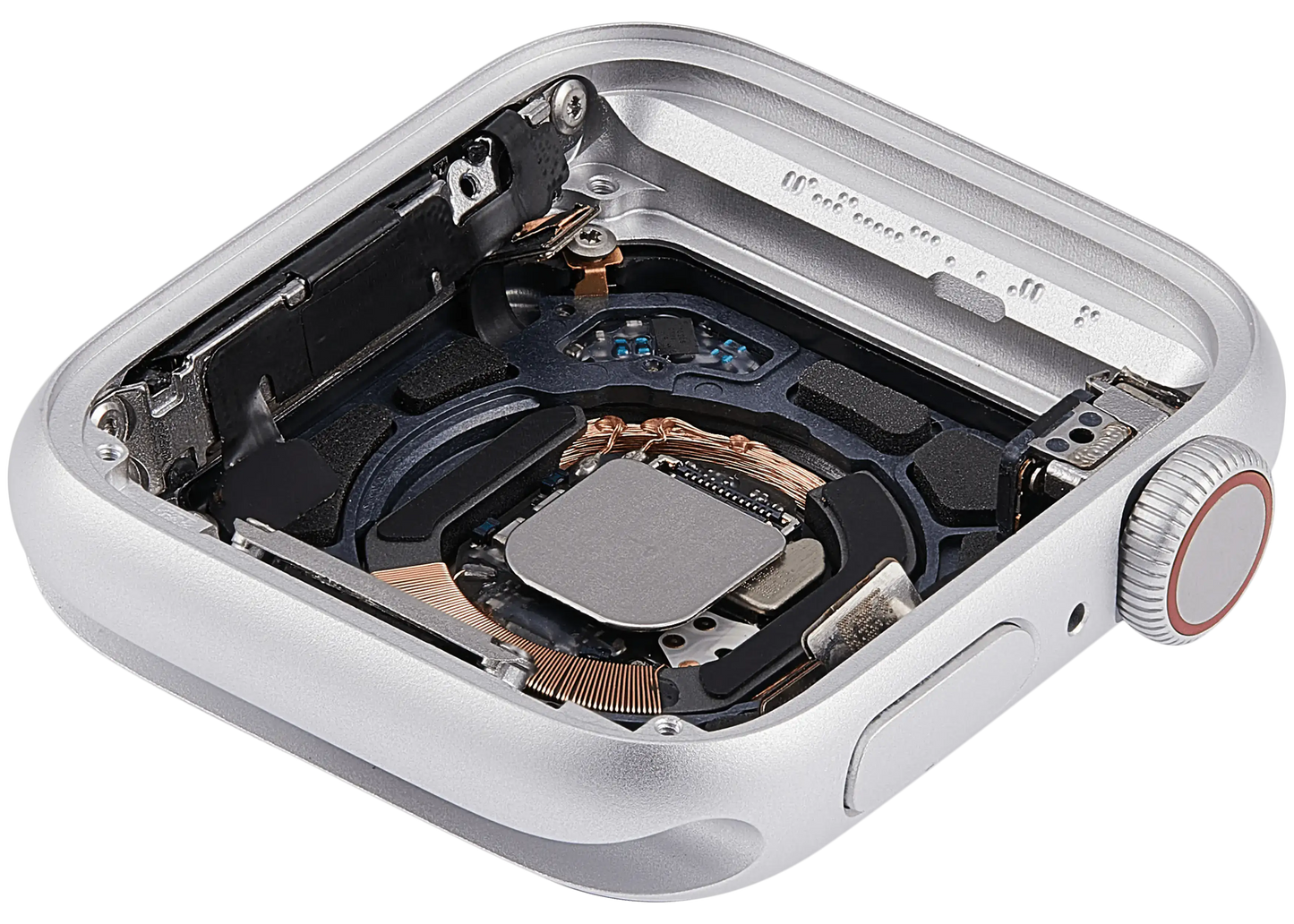 Housing Assembly Compatible For Watch Series 4 (40MM) (Used OEM Pull: Grade A) (Cellular Version) (Aluminum / Silver)