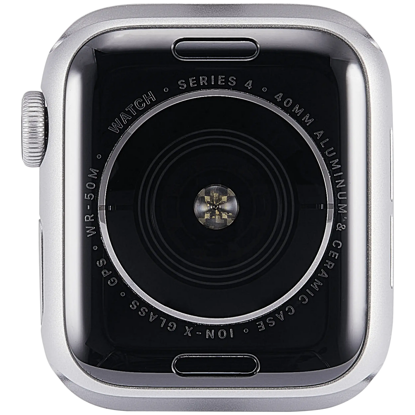 Housing Assembly Compatible For Watch Series 4 (40MM) (Used OEM Pull: Grade A) (GPS Version) (Aluminum / Silver)