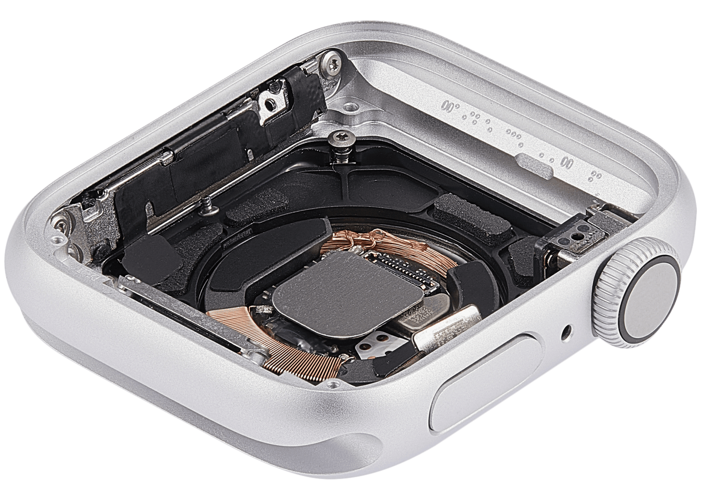 Housing Assembly Compatible For Watch Series 4 (40MM) (Used OEM Pull: Grade A) (GPS Version) (Aluminum / Silver)