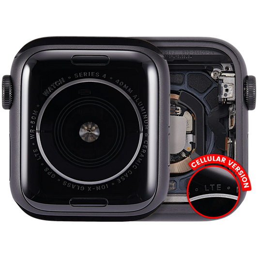 Housing Assembly Compatible For Watch Series 4 (40MM) (Used OEM Pull: Grade A) (Cellular Version) (Aluminum / Space Black)