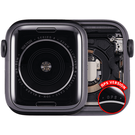 Housing Assembly Compatible For Watch Series 4 (40MM) (Used OEM Pull: Grade A) (GPS Version) (Aluminum / Space Black)
