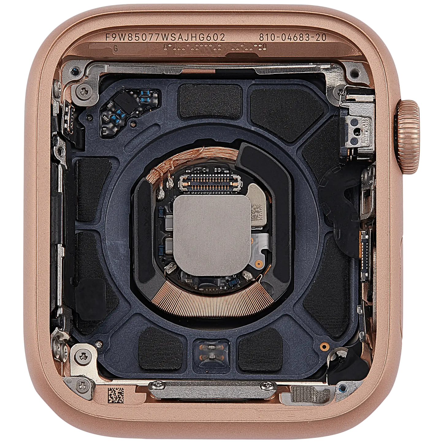 Housing Assembly Compatible For Watch Series 4 (44MM) (Used OEM Pull: Grade A) (Cellular Version) (Aluminum / Gold)