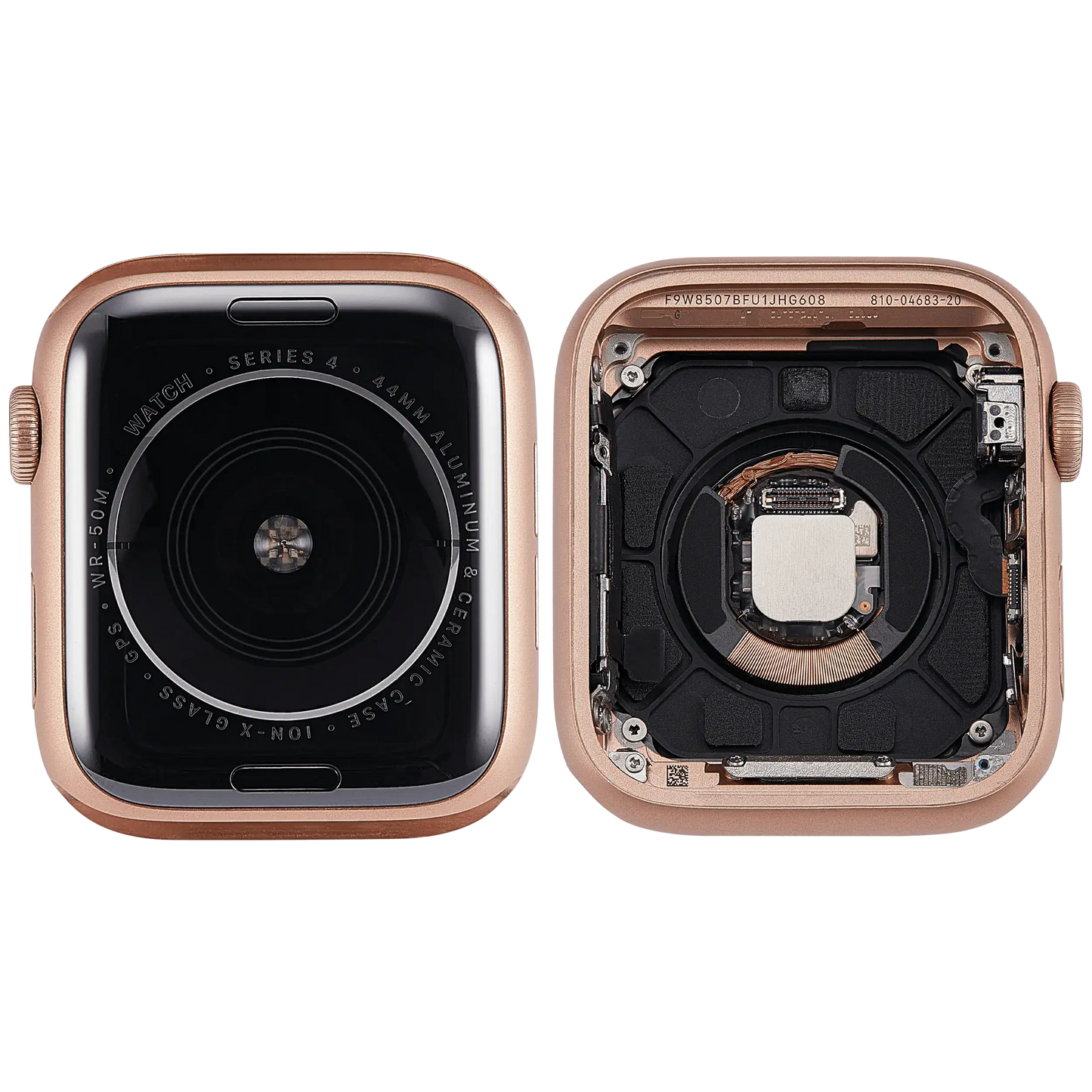 Housing Assembly Compatible For Watch Series 4 (44MM) (Used OEM Pull: Grade A) (GPS Version) (Aluminum / Gold)