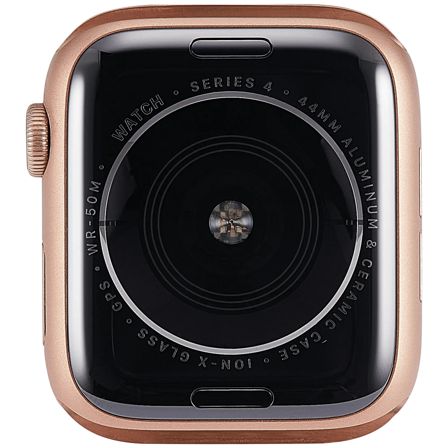 Housing Assembly Compatible For Watch Series 4 (44MM) (Used OEM Pull: Grade A) (GPS Version) (Aluminum / Gold)