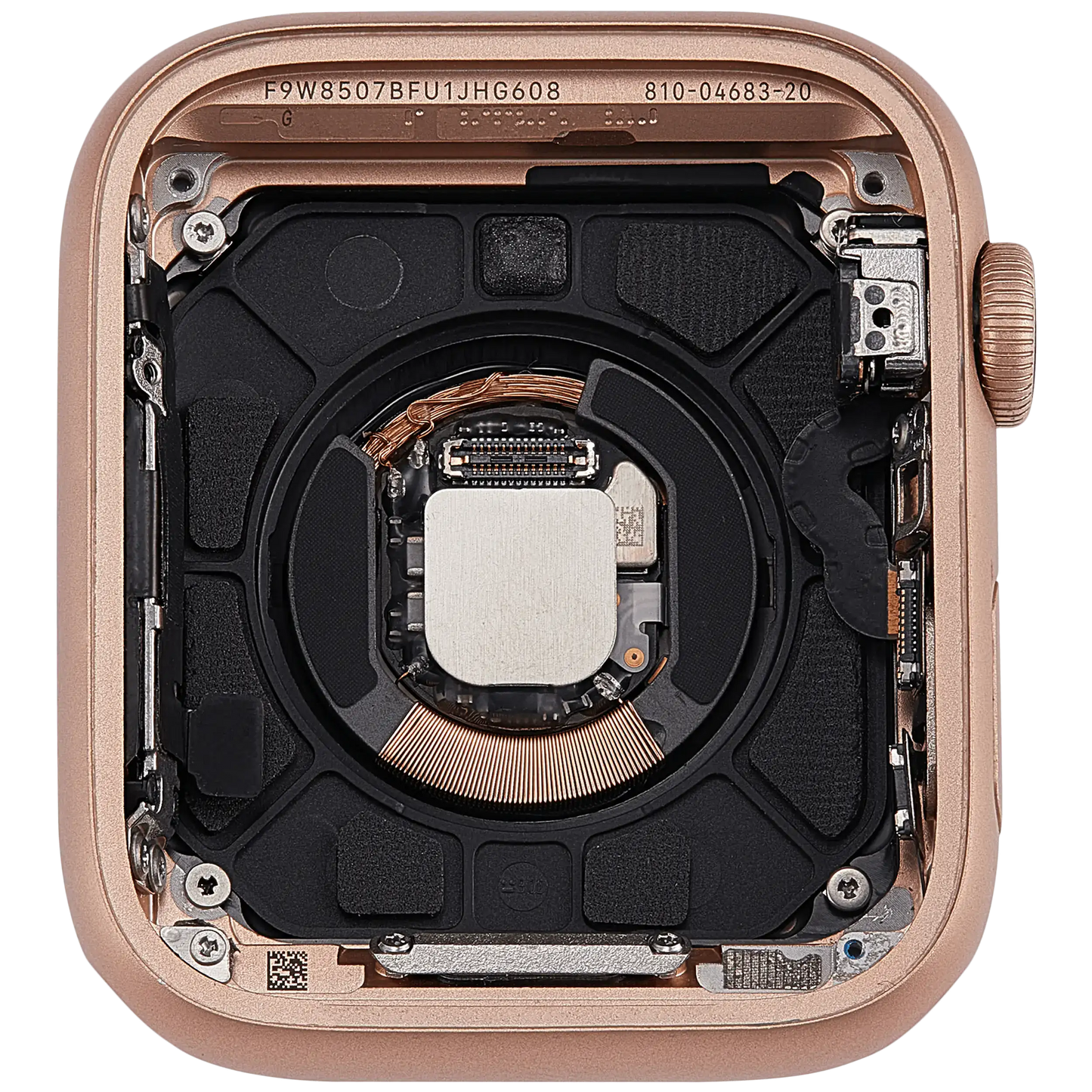 Housing Assembly Compatible For Watch Series 4 (44MM) (Used OEM Pull: Grade A) (GPS Version) (Aluminum / Gold)
