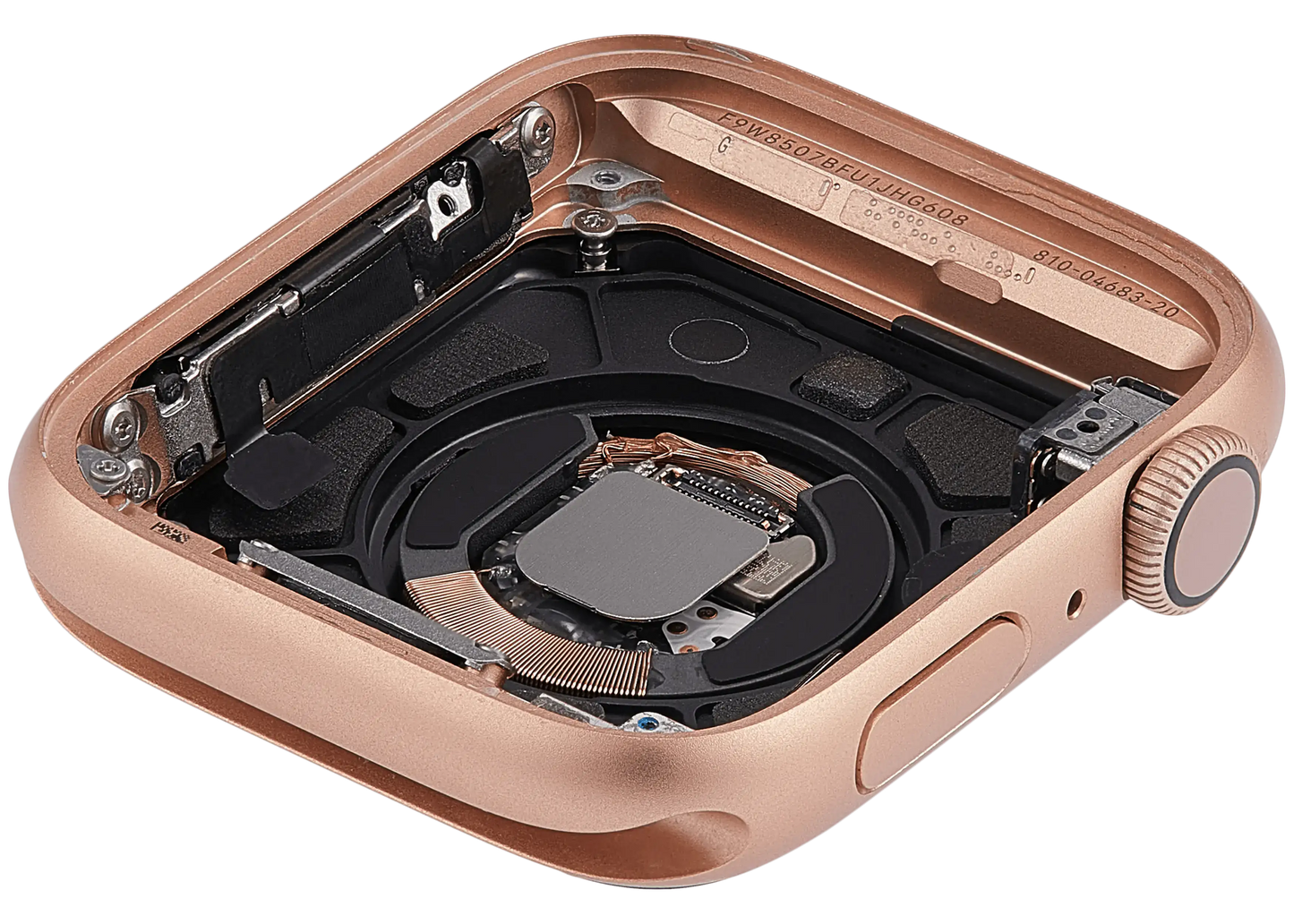Housing Assembly Compatible For Watch Series 4 (44MM) (Used OEM Pull: Grade A) (GPS Version) (Aluminum / Gold)