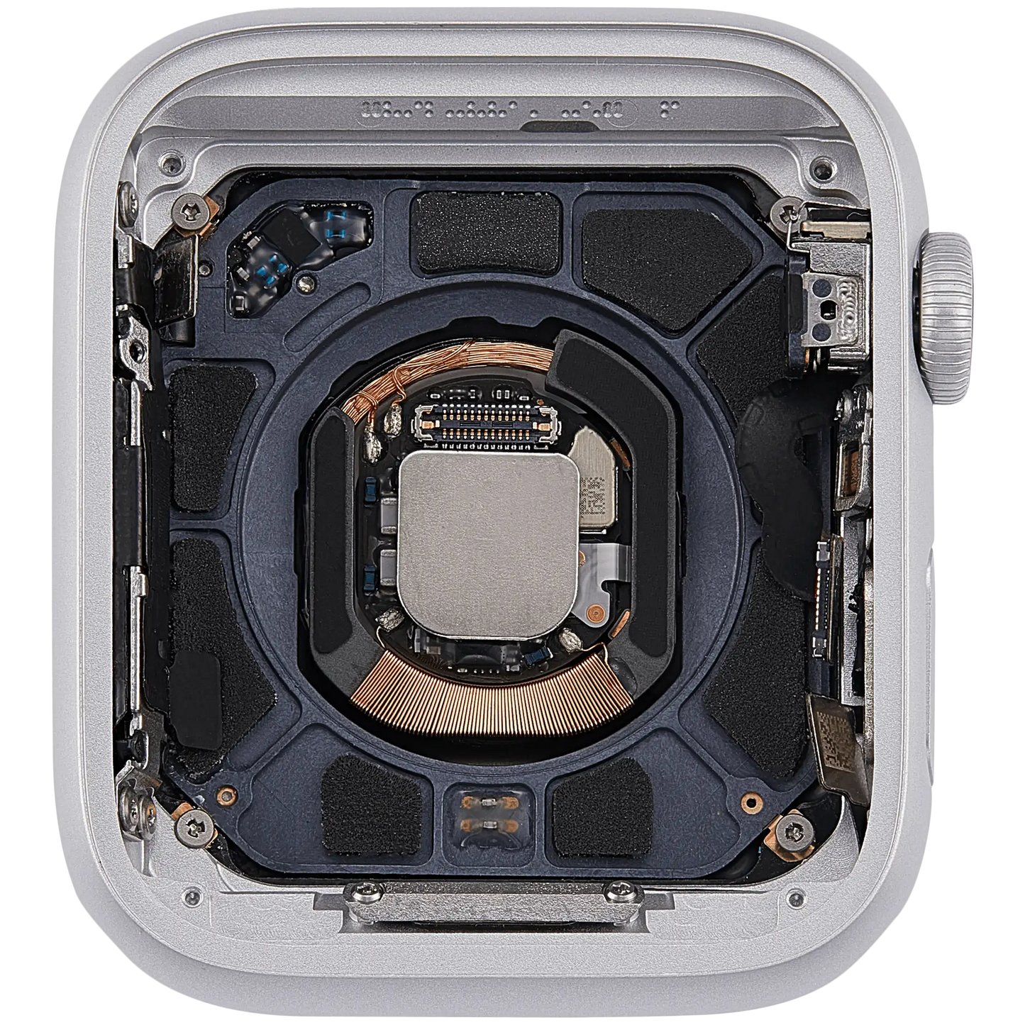 Housing Assembly Compatible For Watch Series 4 (44MM) (Used OEM Pull: Grade A) (Cellular Version) (Aluminum / Silver)