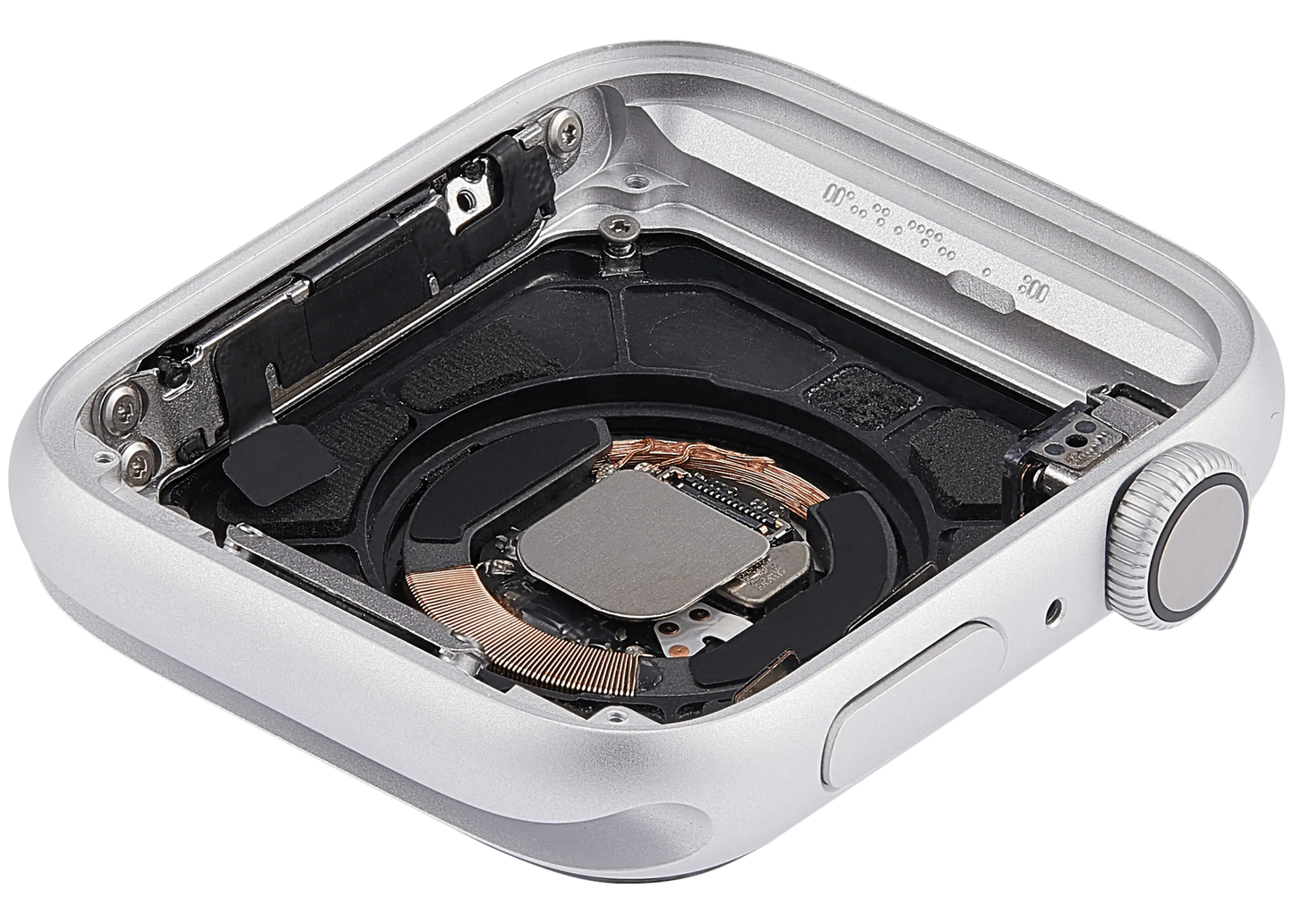 Housing Assembly Compatible For Watch Series 4 (44MM) (Used OEM Pull: Grade A) (GPS Version) (Aluminum / Silver)