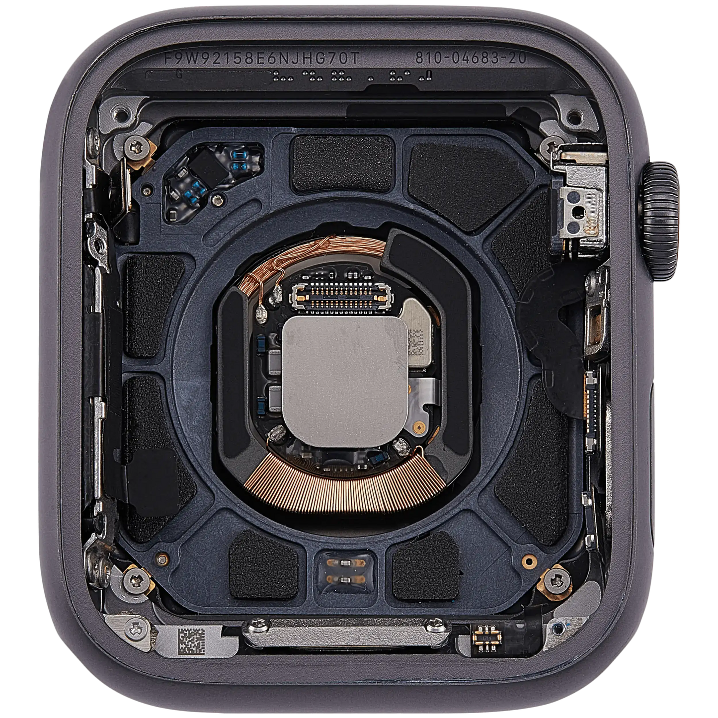 Housing Assembly Compatible For Watch Series 4 (44MM) (Used OEM Pull: Grade A) (Cellular Version) (Aluminum / Space Black)