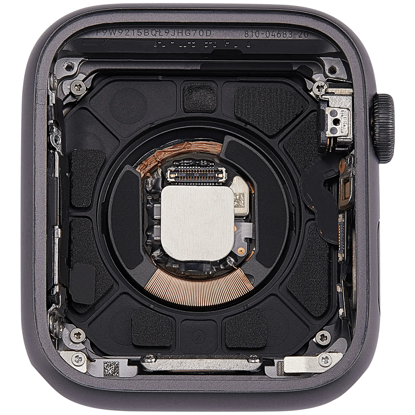 Housing Assembly Compatible For Watch Series 4 (44MM) (Used OEM Pull: Grade A) (GPS Version) (Aluminum / Space Black)