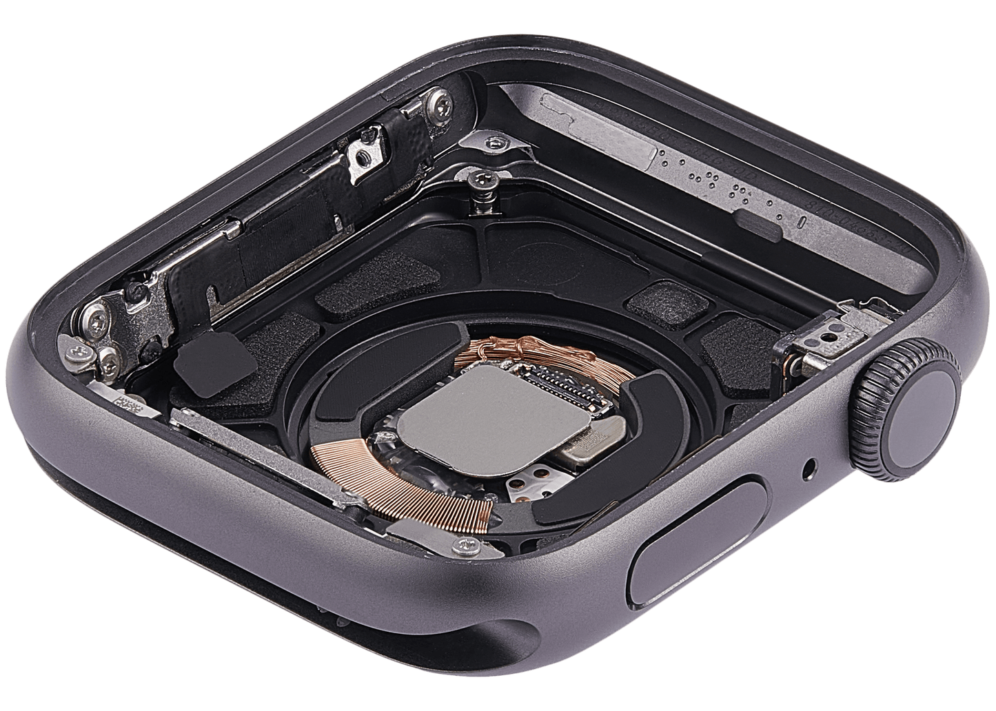 Housing Assembly Compatible For Watch Series 4 (44MM) (Used OEM Pull: Grade A) (GPS Version) (Aluminum / Space Black)