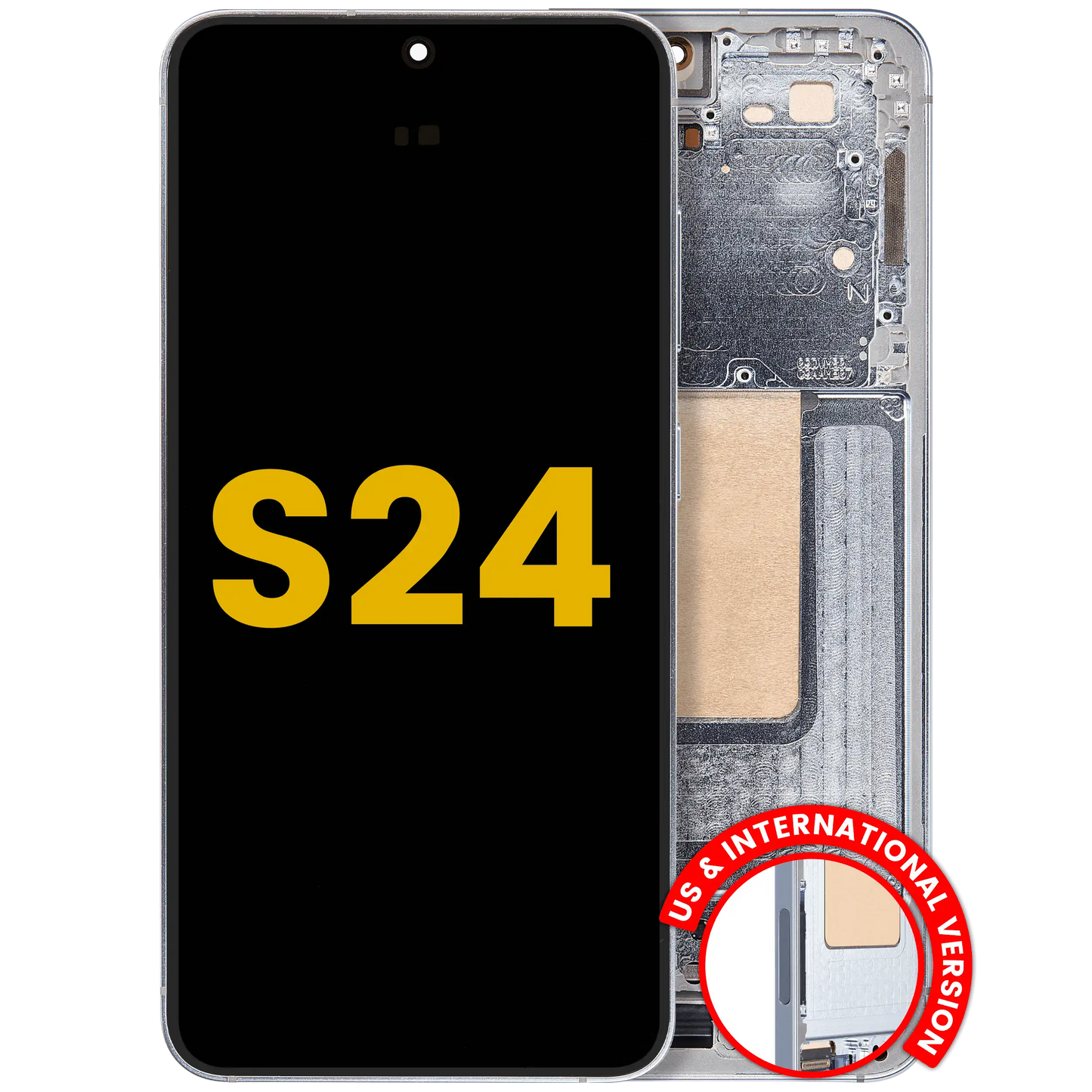 OLED Assembly With Frame For Samsung Galaxy S24 5G (US & International Version) (Refurbished) (Sapphire Blue)