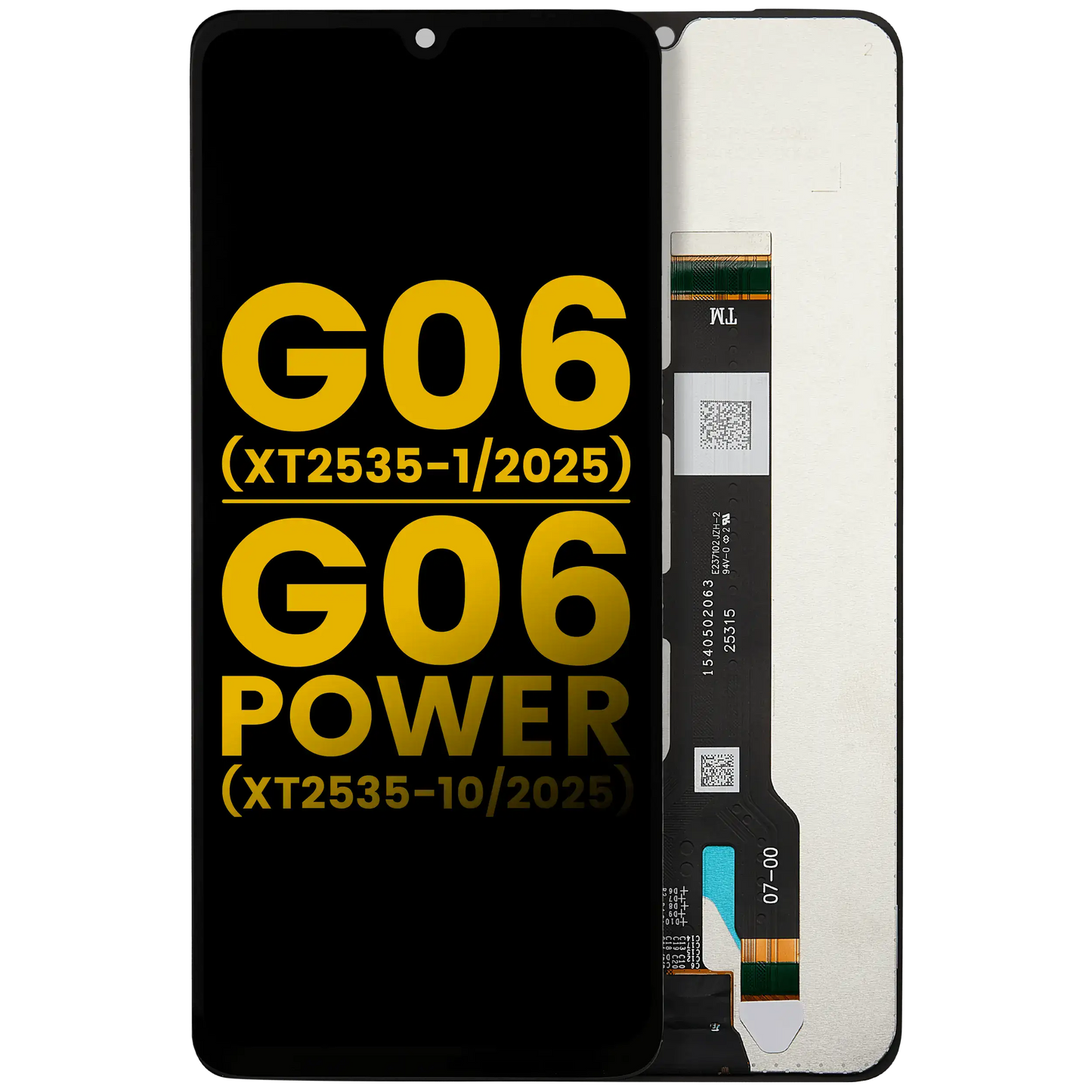 LCD Assembly Without Frame For Motorola Moto G06 (XT2535-1 /2025) / G06 Power (XT2535-10 /2025) (Refurbished) (All replacement part SKU 107182117209 image 1