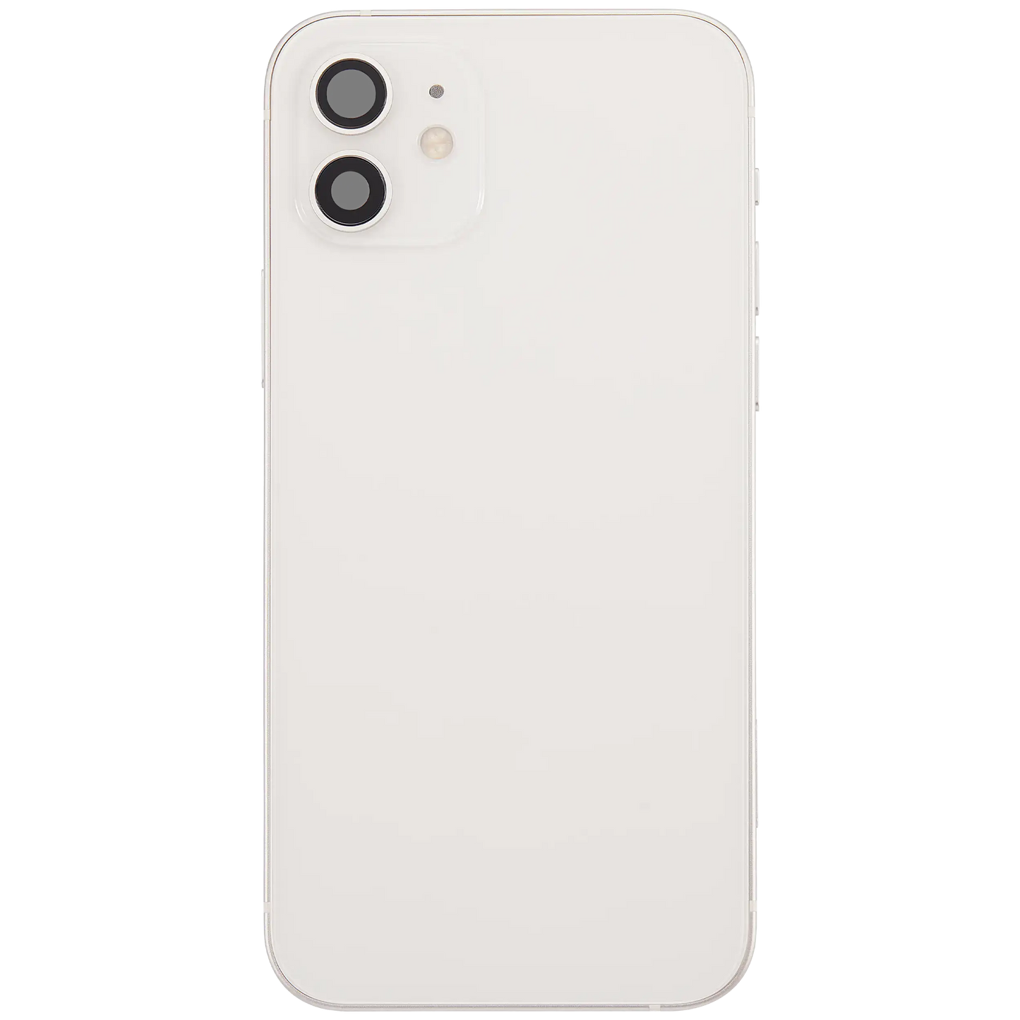 Back Housing W/ Charging Port Flex & Small Parts For iPhone 12 (EU / Global Version) (Used OEM Pull: Grade A) (White)