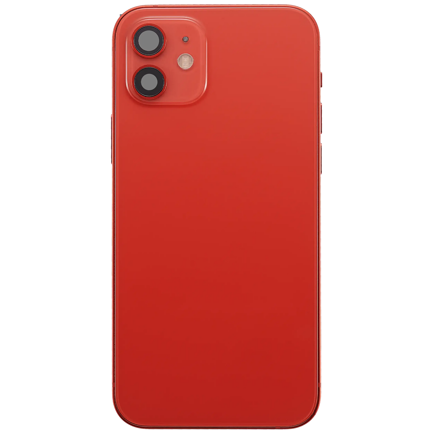 Back Housing W/ Charging Port Flex & Small Parts For iPhone 12 (EU / Global Version) (Used OEM Pull: Grade B) (Red)