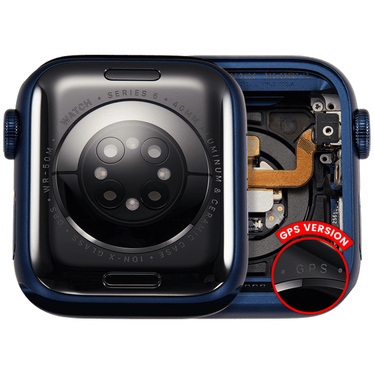 Housing Assembly Compatible For Watch Series 6 (40MM) (Used OEM Pull: Grade A) (GPS Version) (Aluminum / Blue)