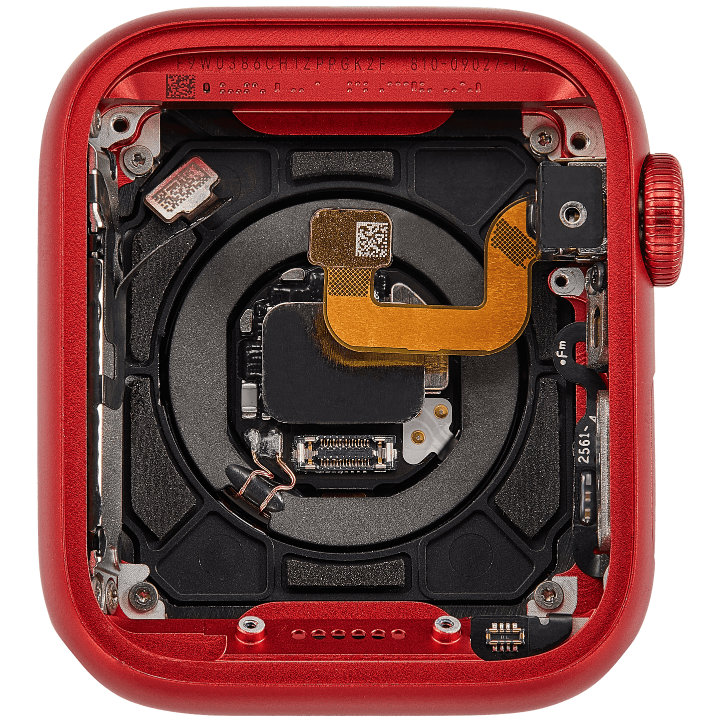 Housing Assembly Compatible For Watch Series 6 (40MM) (Used OEM Pull: Grade A) (GPS Version) (Aluminum / Red)